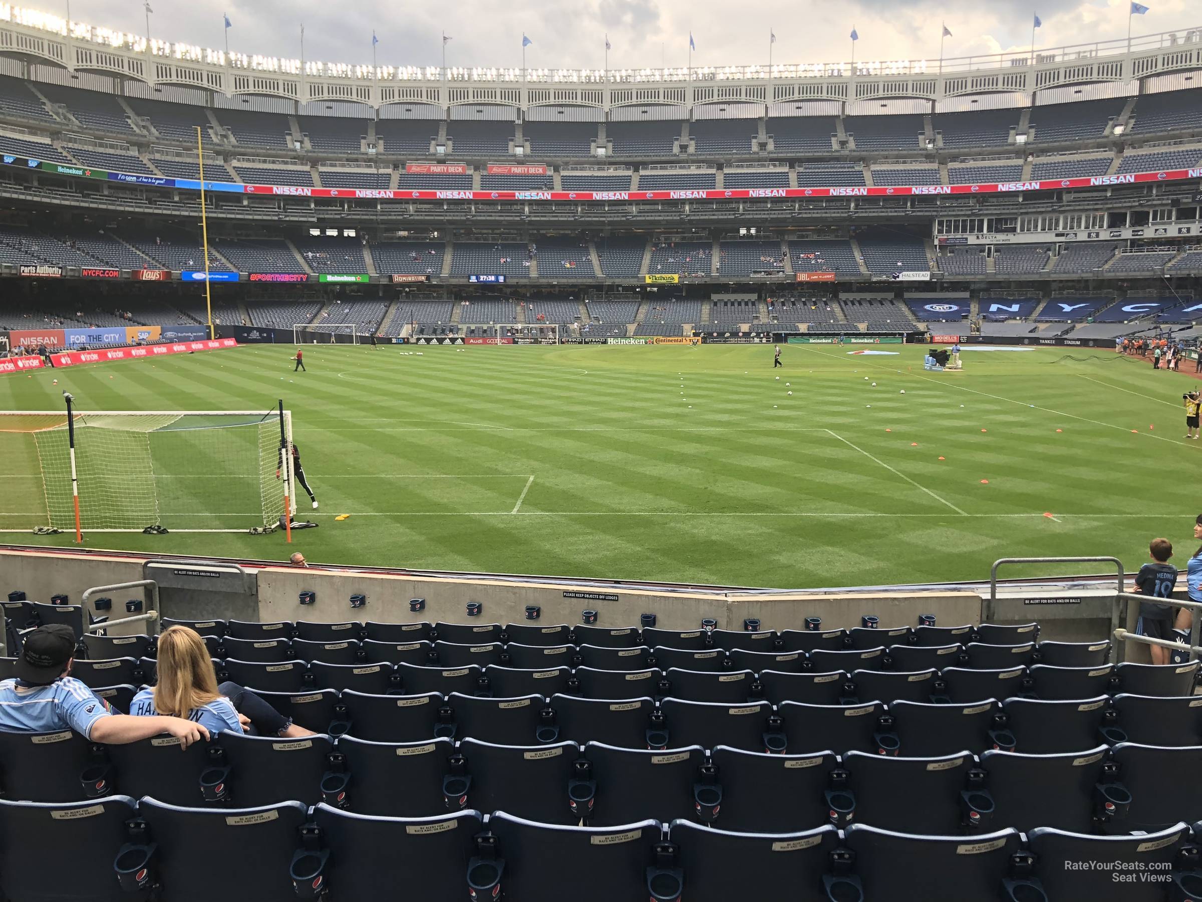 section 134, row 10 seat view  for soccer - yankee stadium