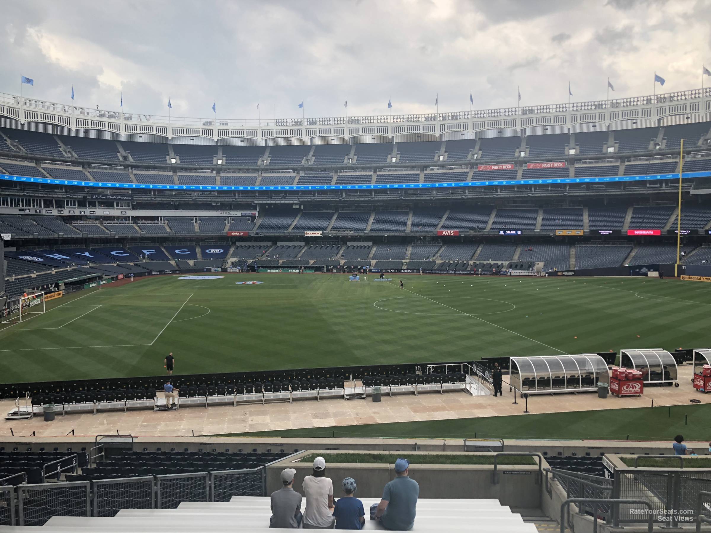 section 204, row 15 seat view  for soccer - yankee stadium