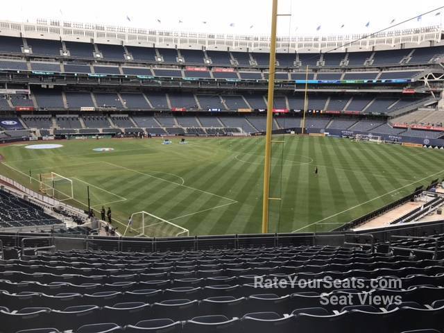 section 208, row 15 seat view  for soccer - yankee stadium