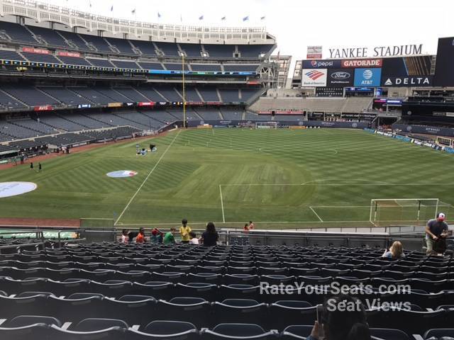 section 214b, row 15 seat view  for soccer - yankee stadium