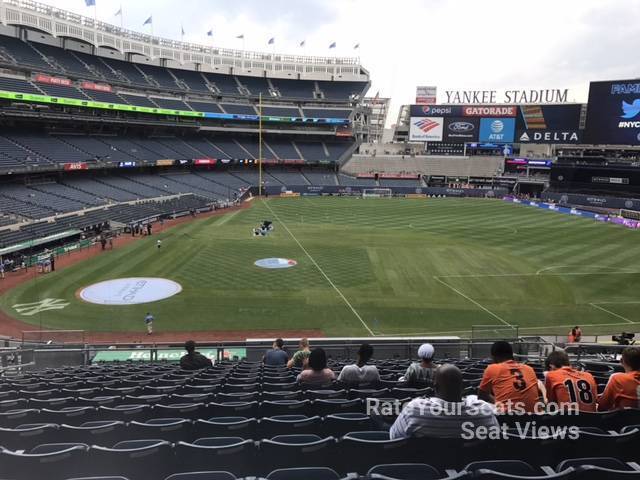 section 216, row 15 seat view  for soccer - yankee stadium