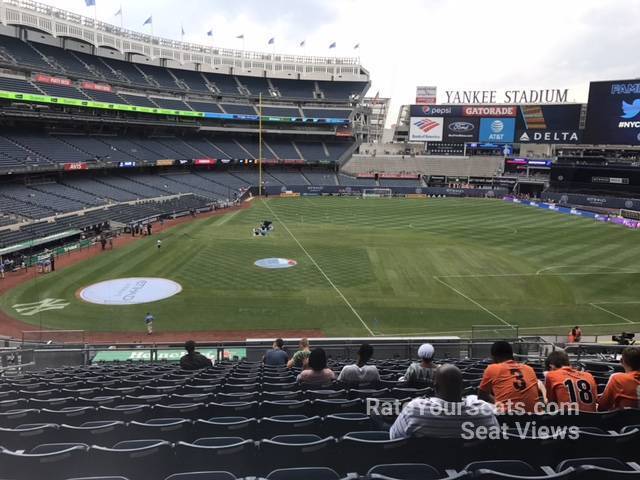 section 216, row 15 seat view  for soccer - yankee stadium