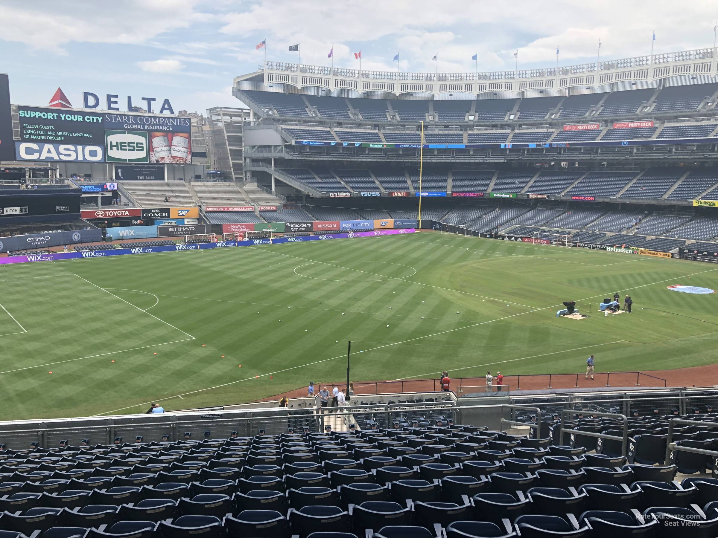 section 231, row 15 seat view  for soccer - yankee stadium