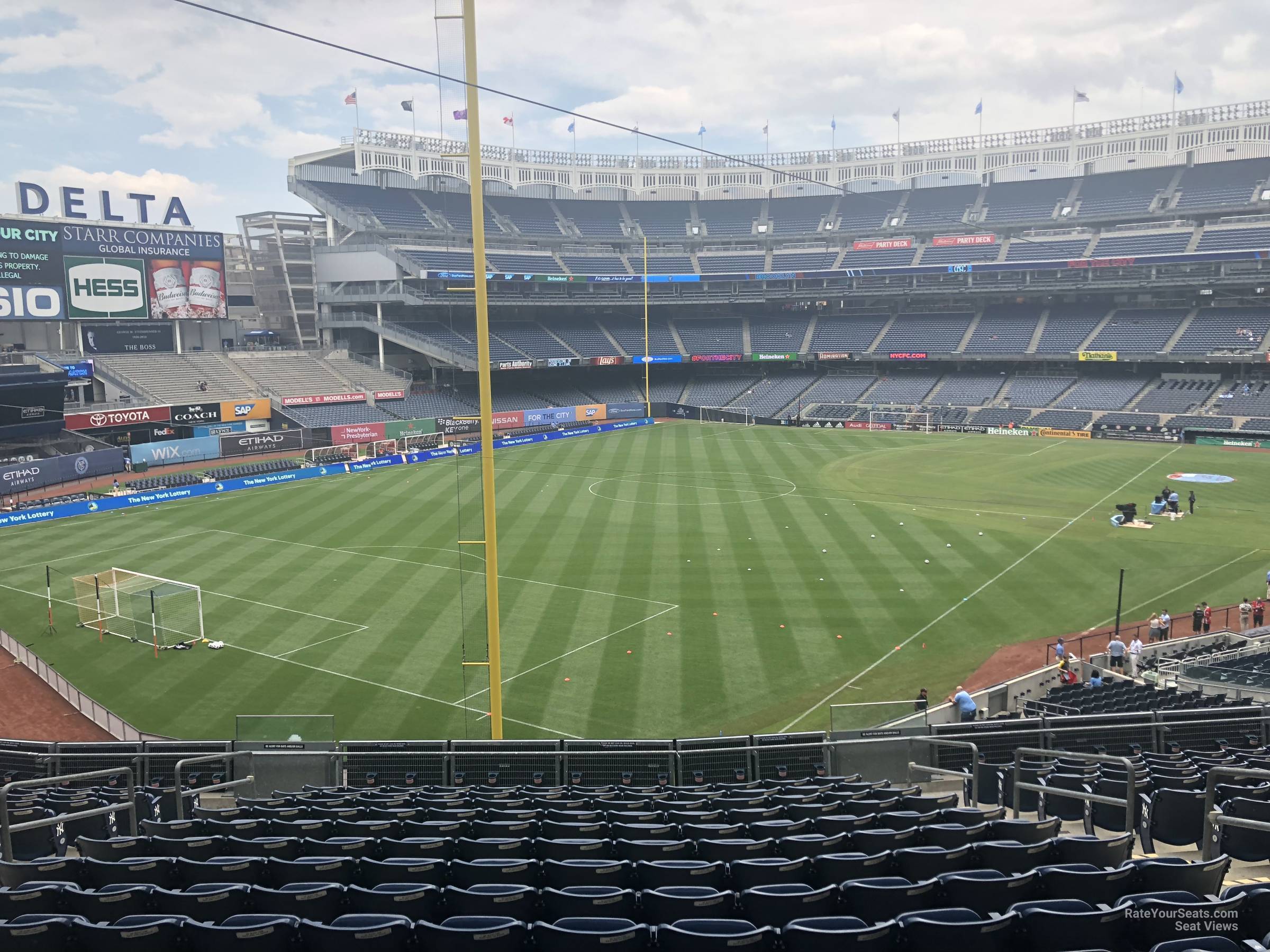 section 233a, row 15 seat view  for soccer - yankee stadium