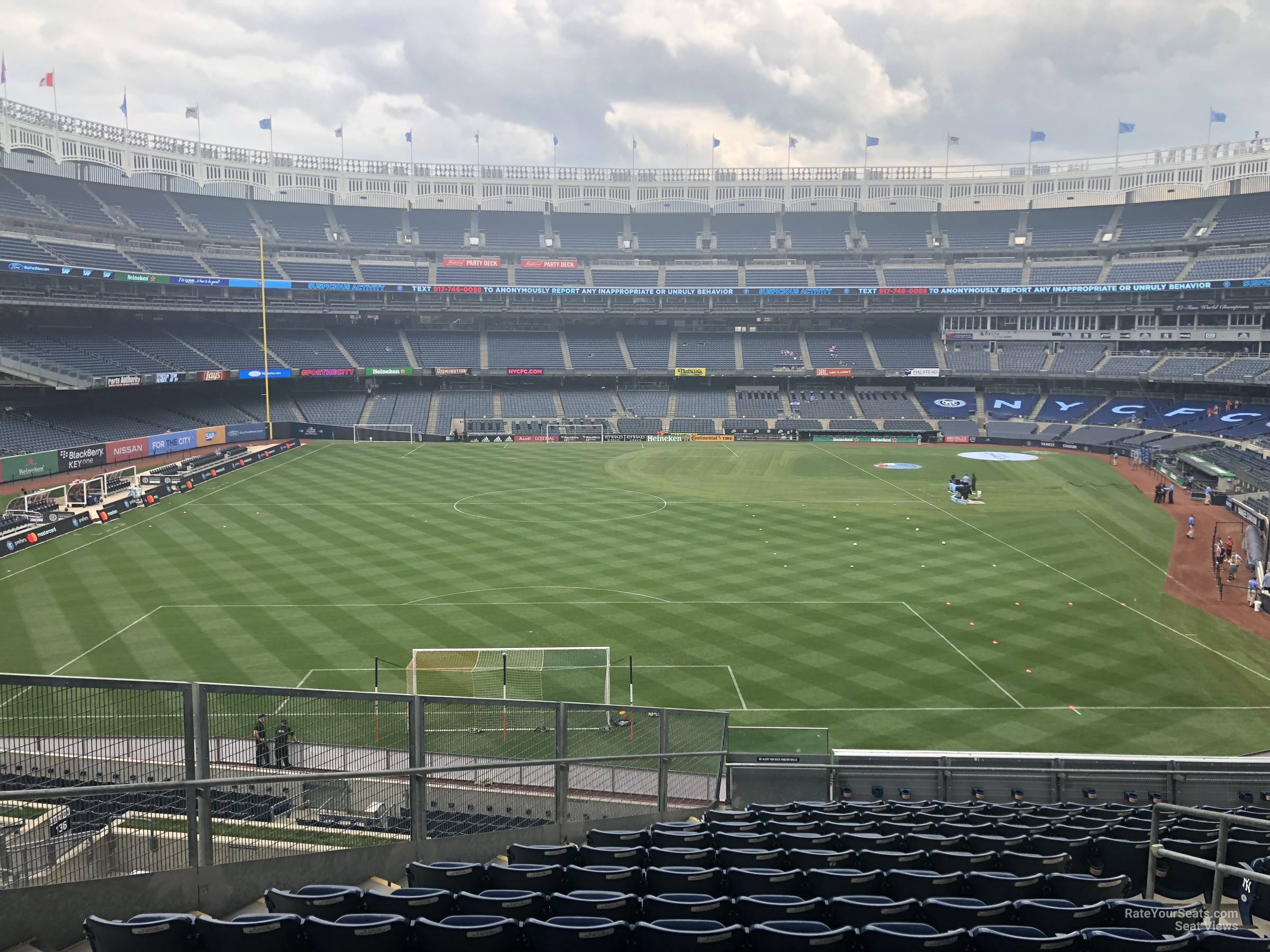 section 234, row 15 seat view  for soccer - yankee stadium