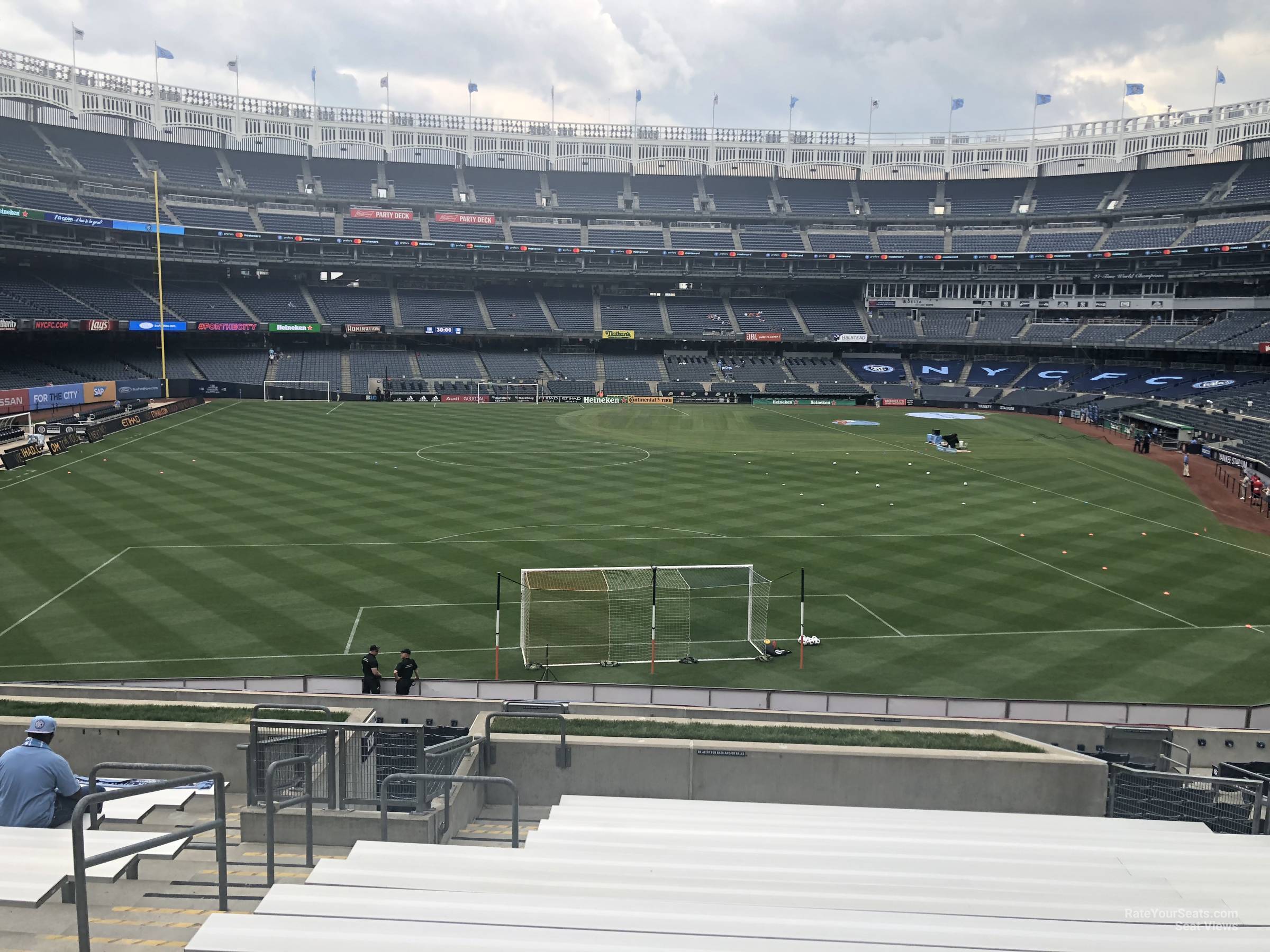 section 235, row 15 seat view  for soccer - yankee stadium