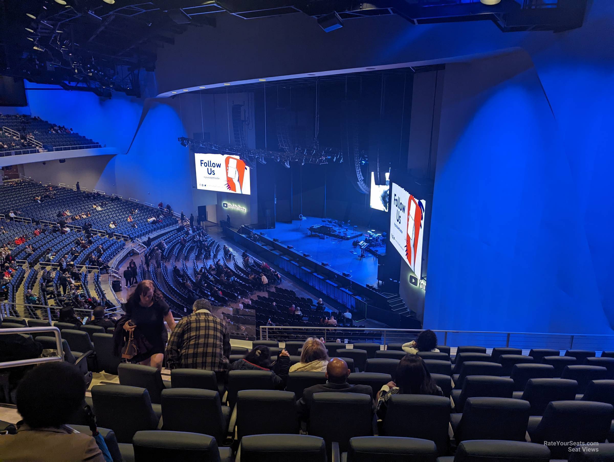 section 207, row h seat view  - youtube theater