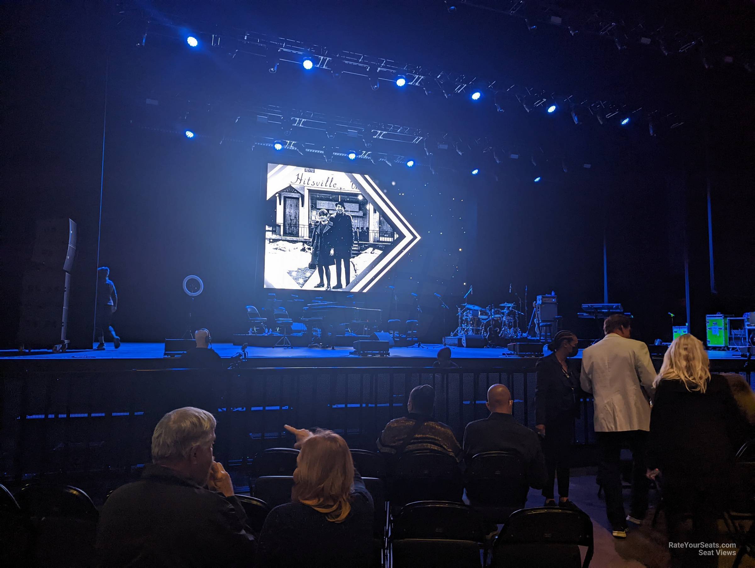 floor a, row 6 seat view  - youtube theater