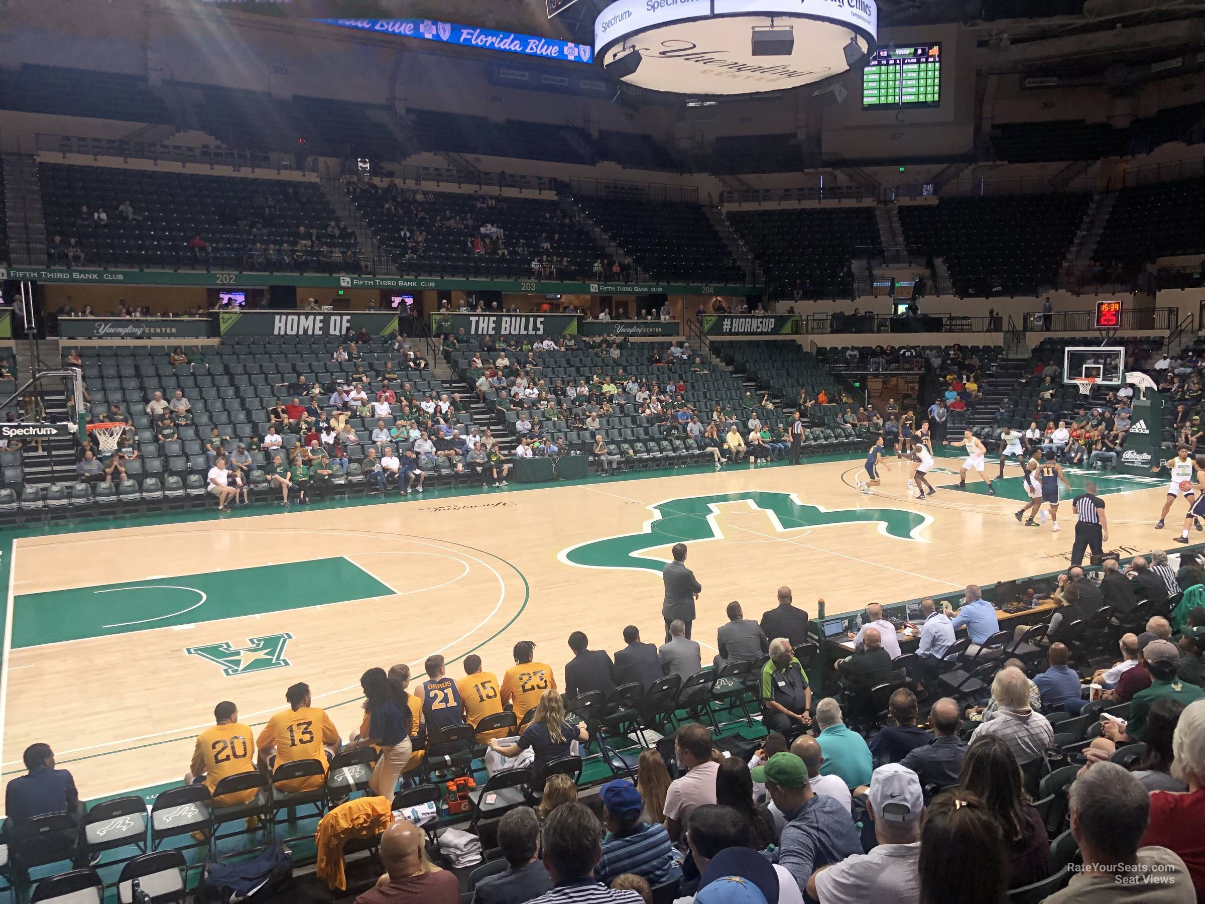 section 115, row g seat view  - yuengling center