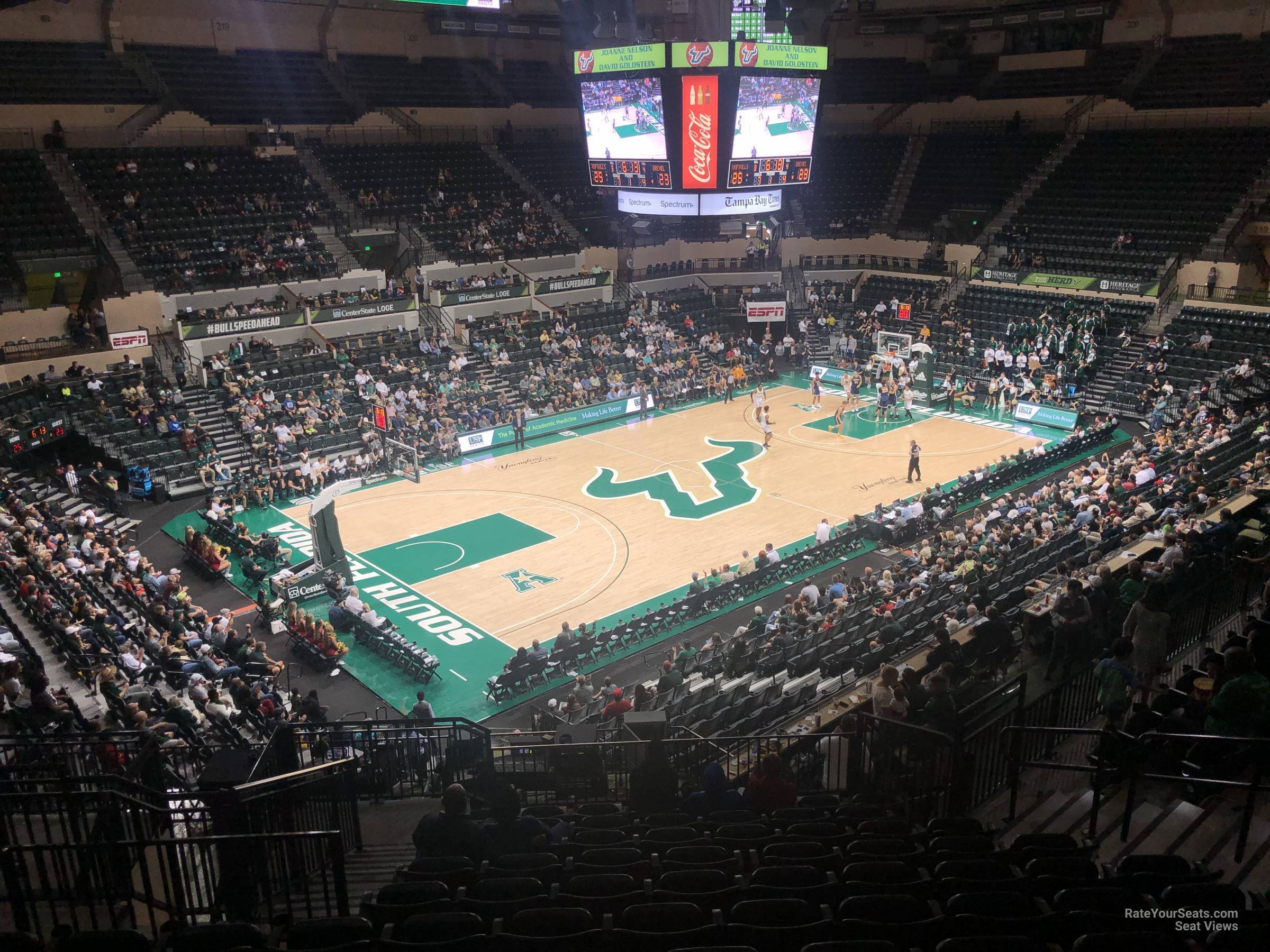 section 205, row y seat view  - yuengling center