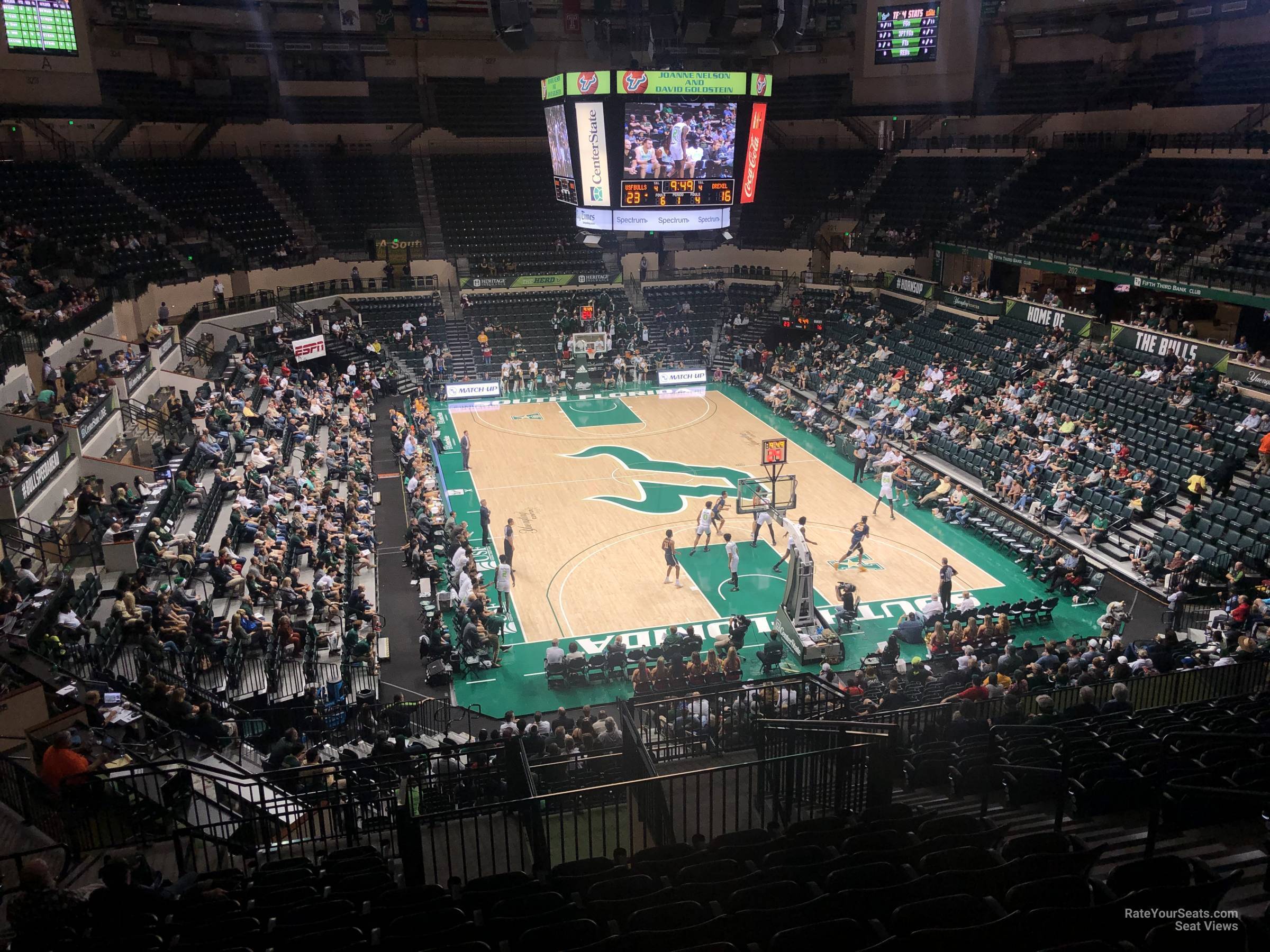 section 209, row z seat view  - yuengling center