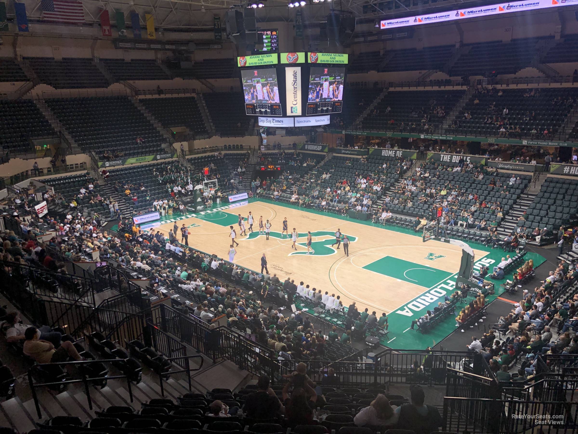 section 211, row z seat view  - yuengling center