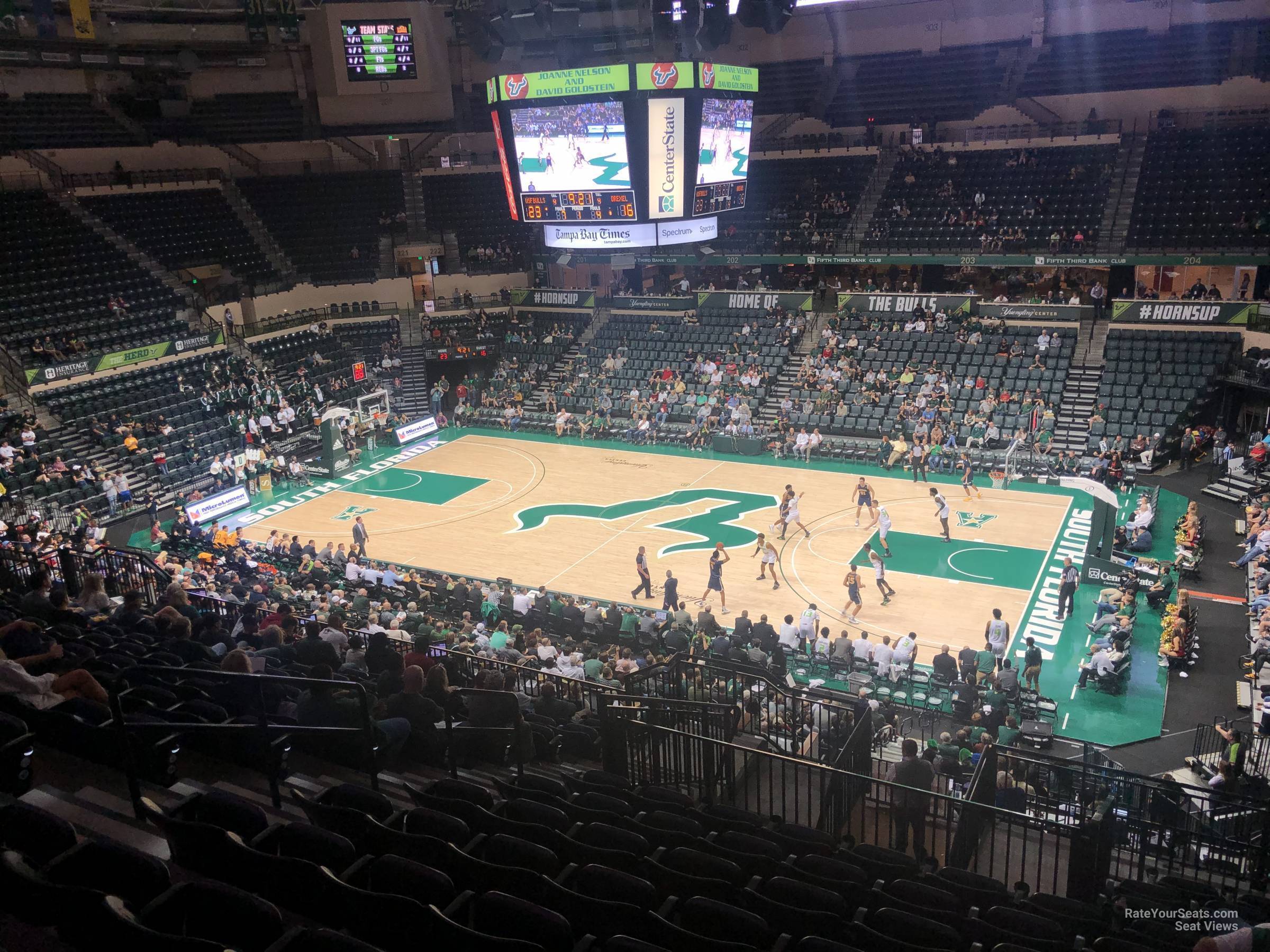 section 212, row z seat view  - yuengling center