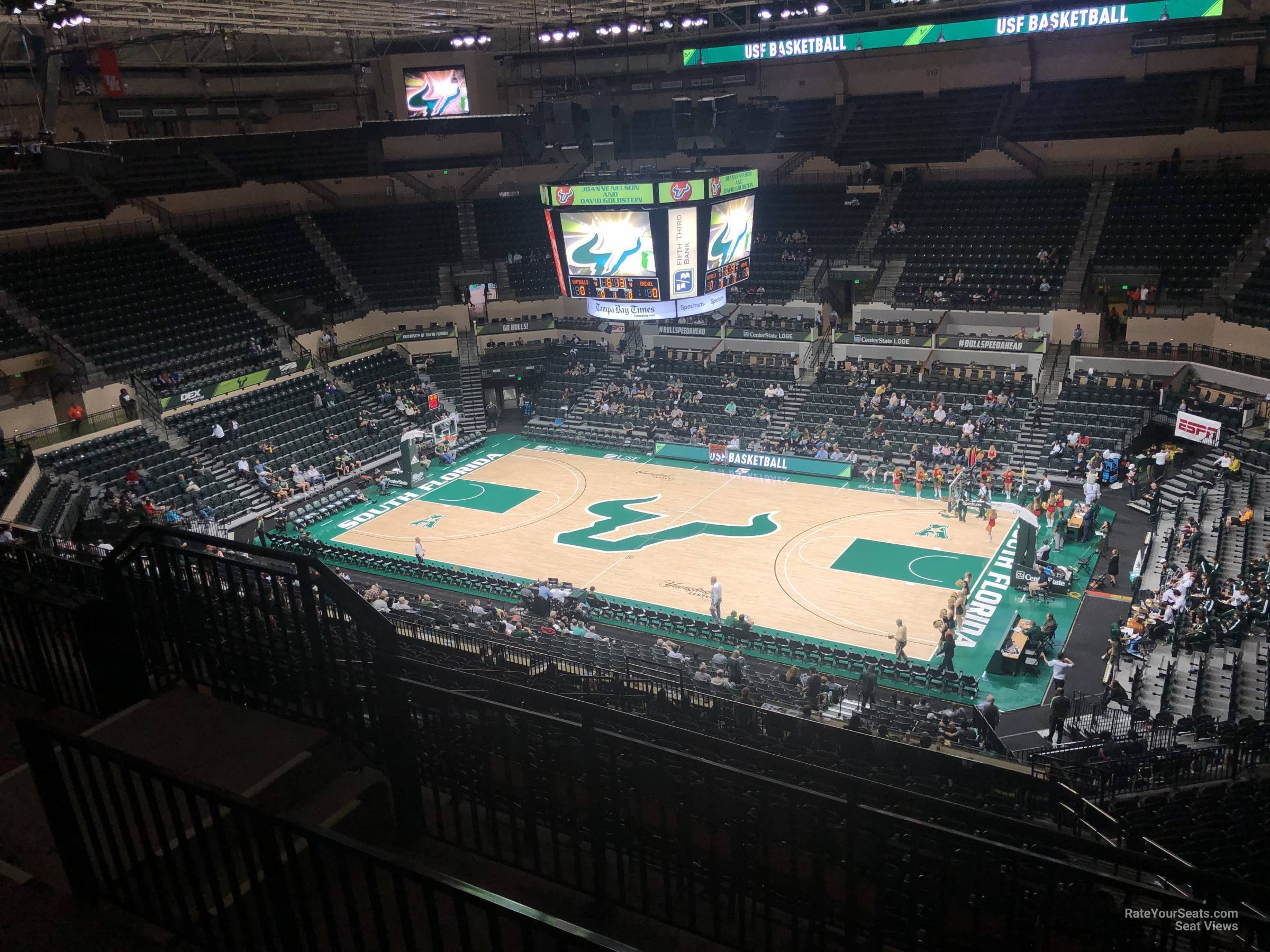 section 301, row f seat view  - yuengling center