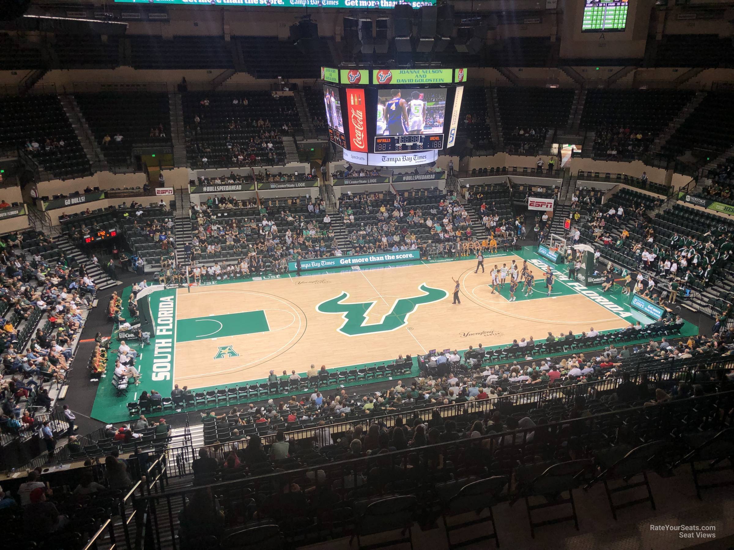 section 304, row c seat view  - yuengling center