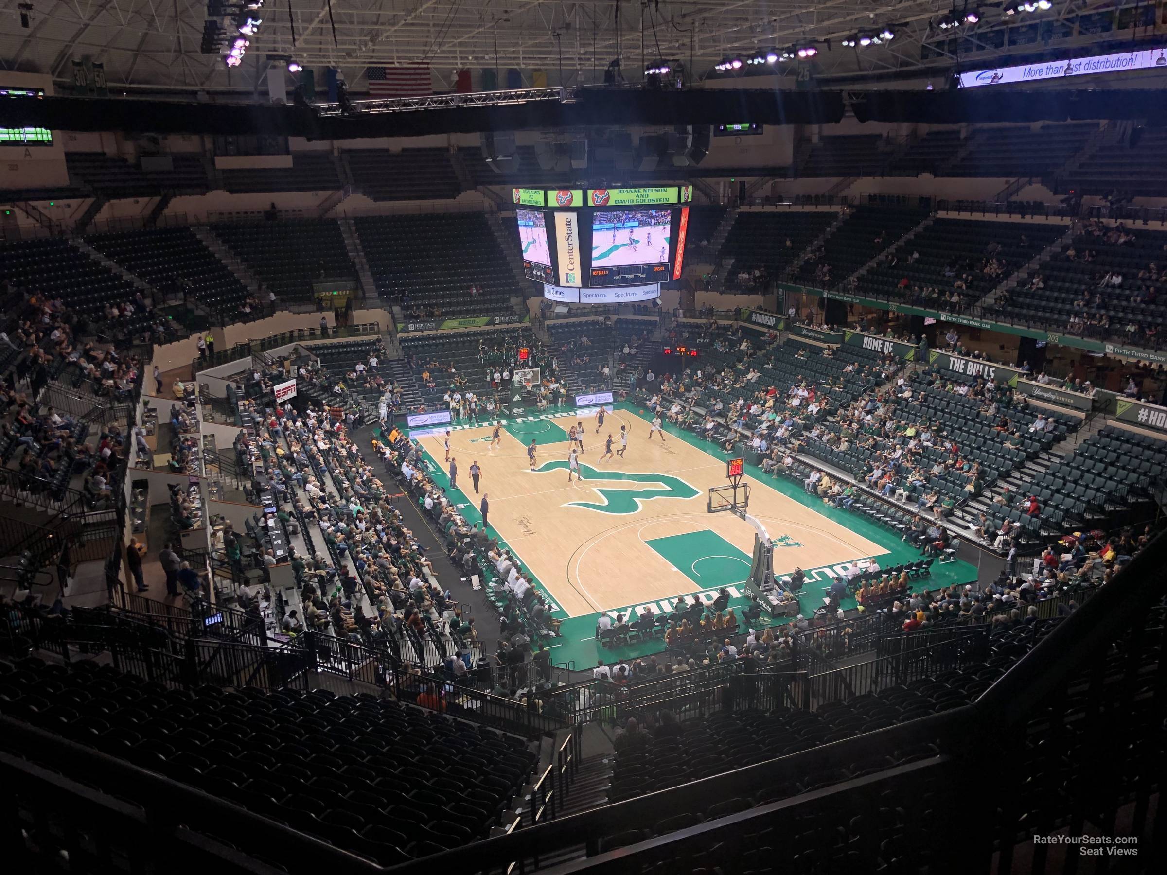 section 313, row d seat view  - yuengling center