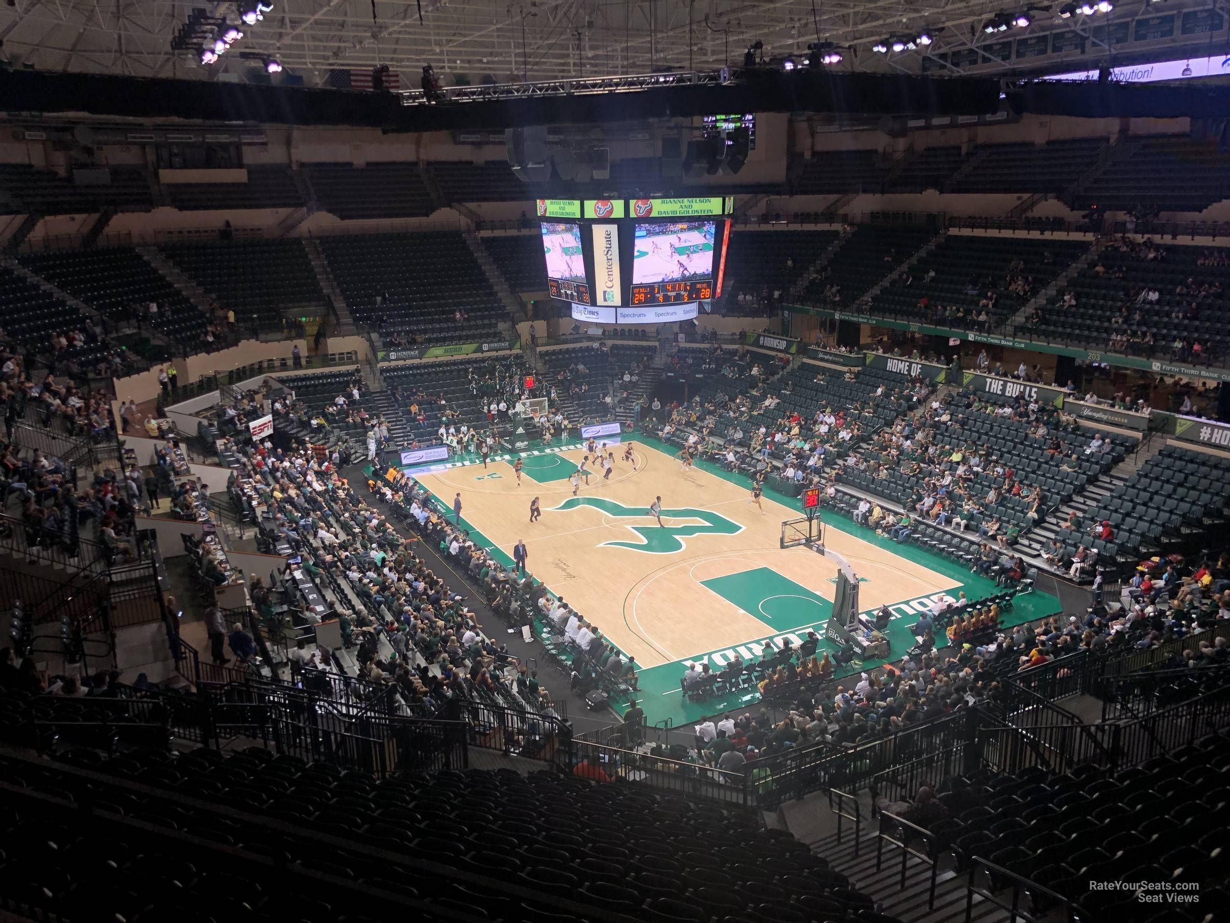 section 314, row c seat view  - yuengling center