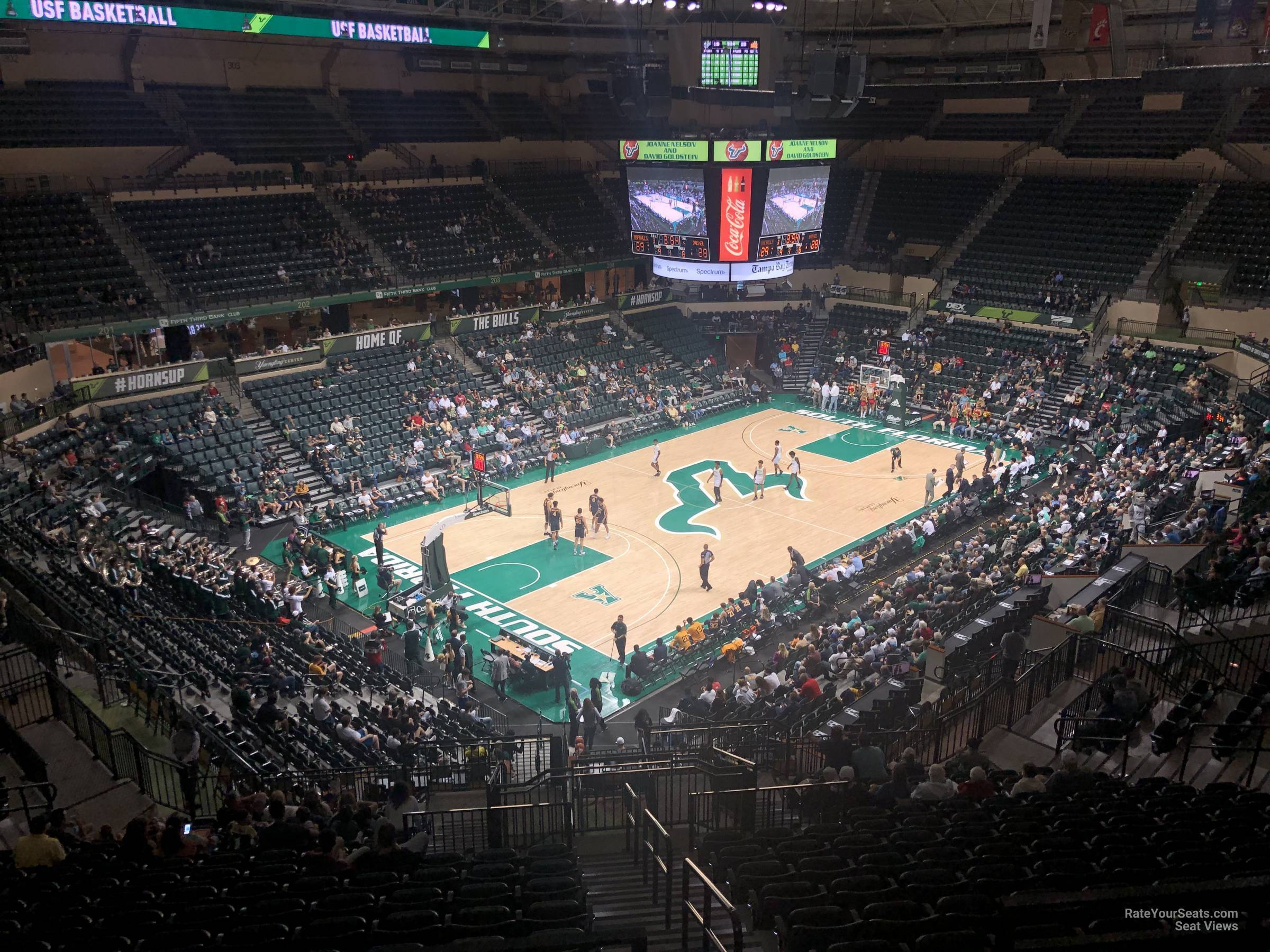 section 323, row c seat view  - yuengling center