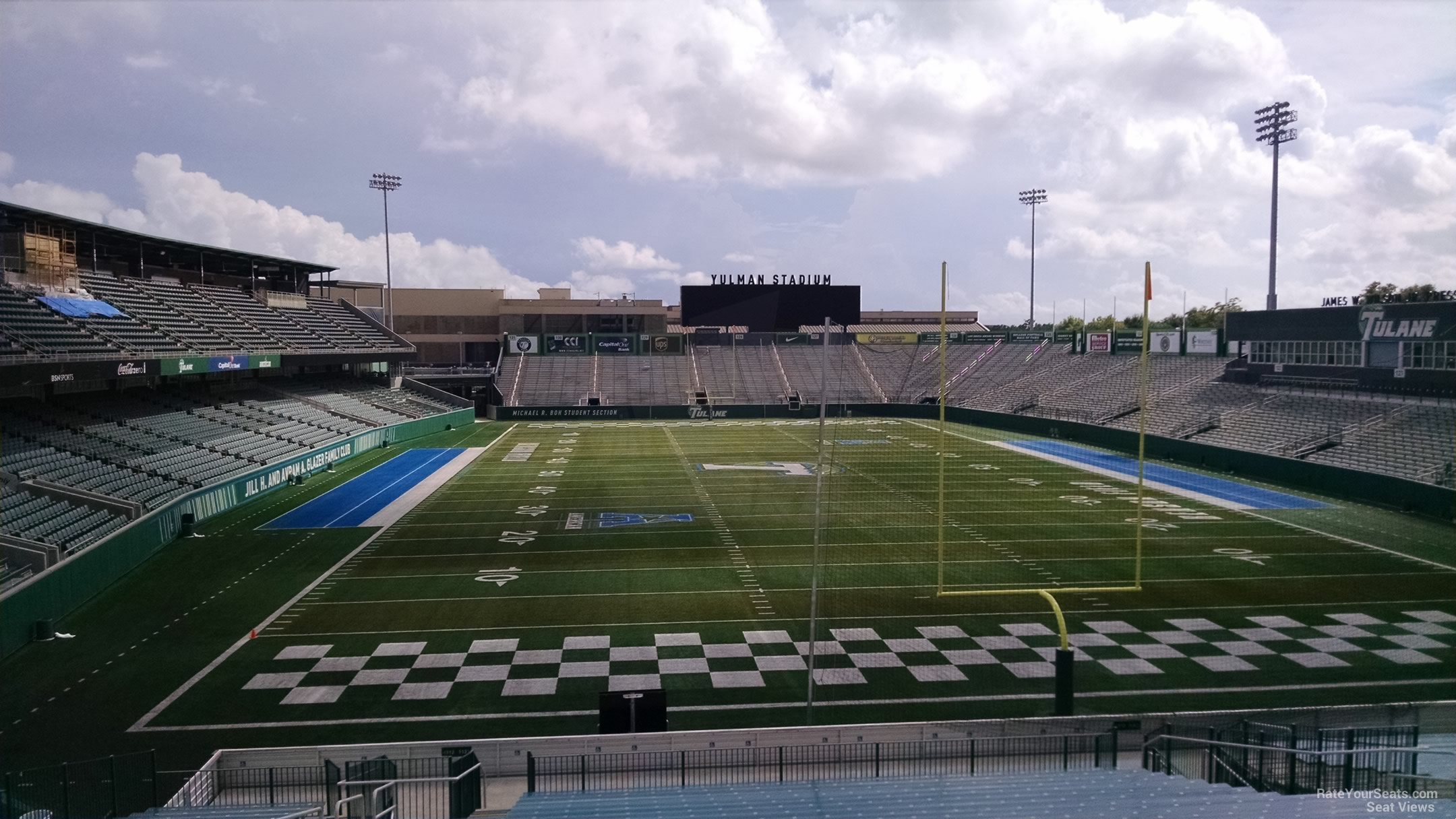 section 113, row ii seat view  - yulman stadium