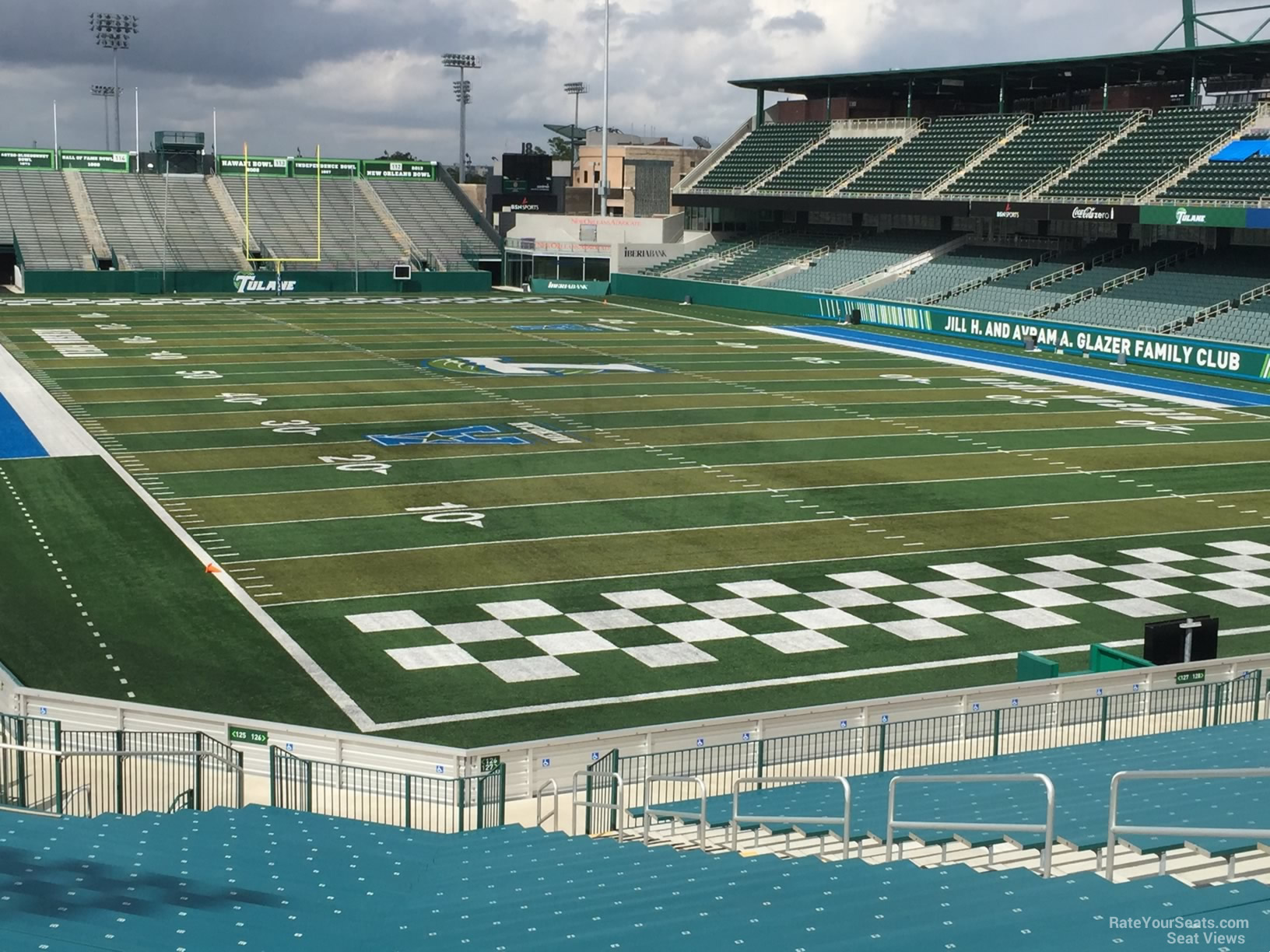 section 126, row gg seat view  - yulman stadium