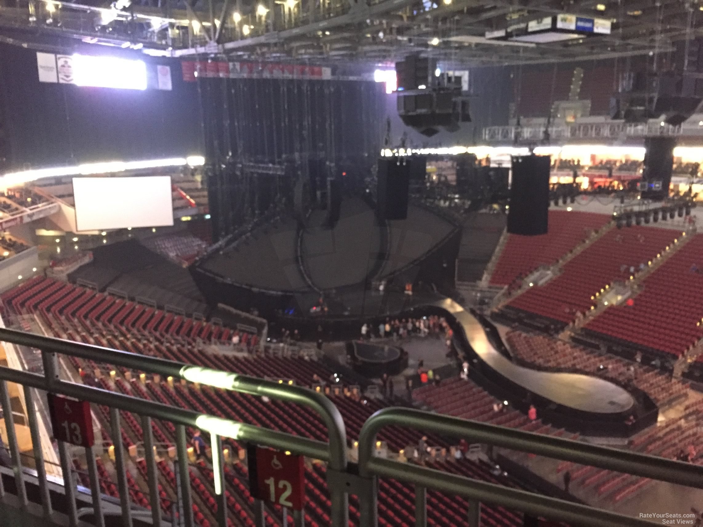section 320, row d seat view  for concert - kfc yum! center