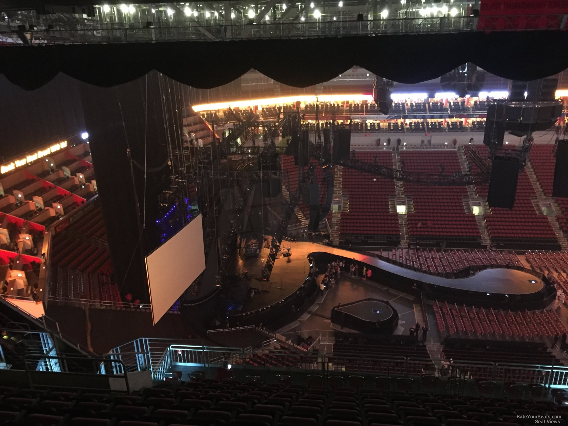 KFC Yum! Center Section 324 Concert Seating