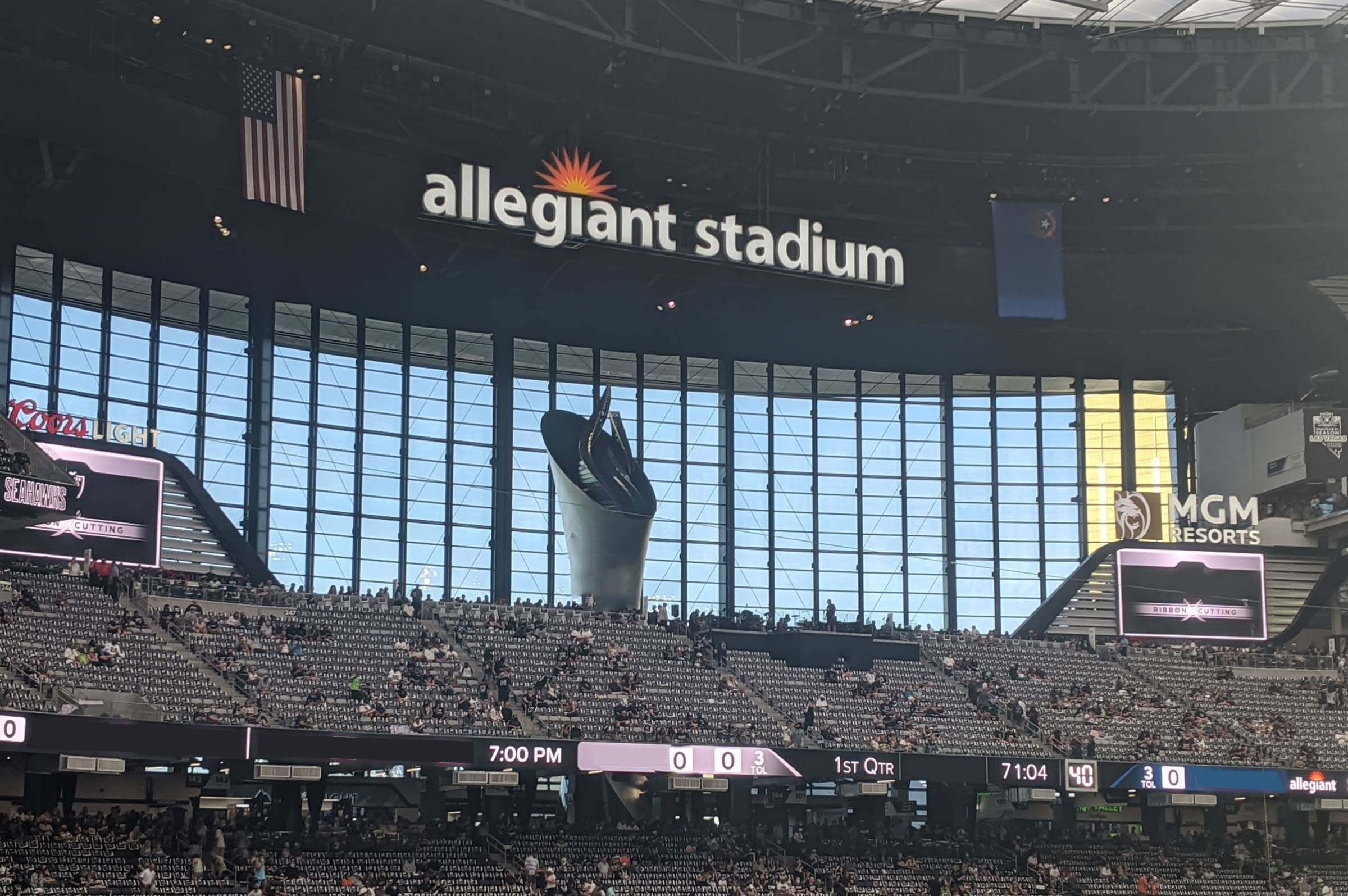 allegiant stadium inside