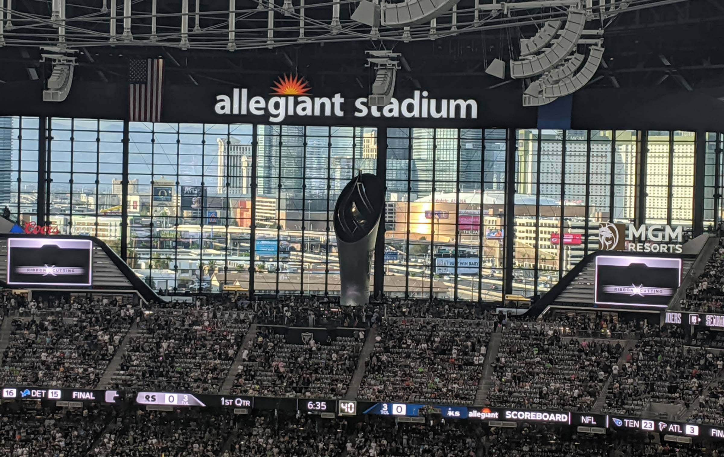 allegiant stadium strip views