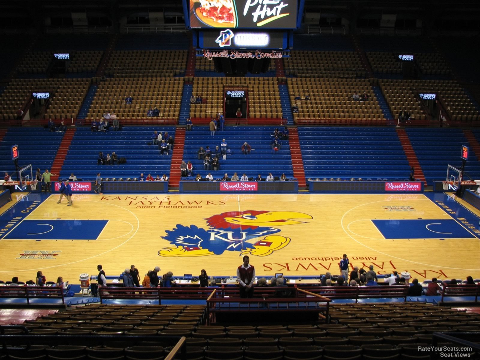 section 17, row 18 seat view  - allen fieldhouse