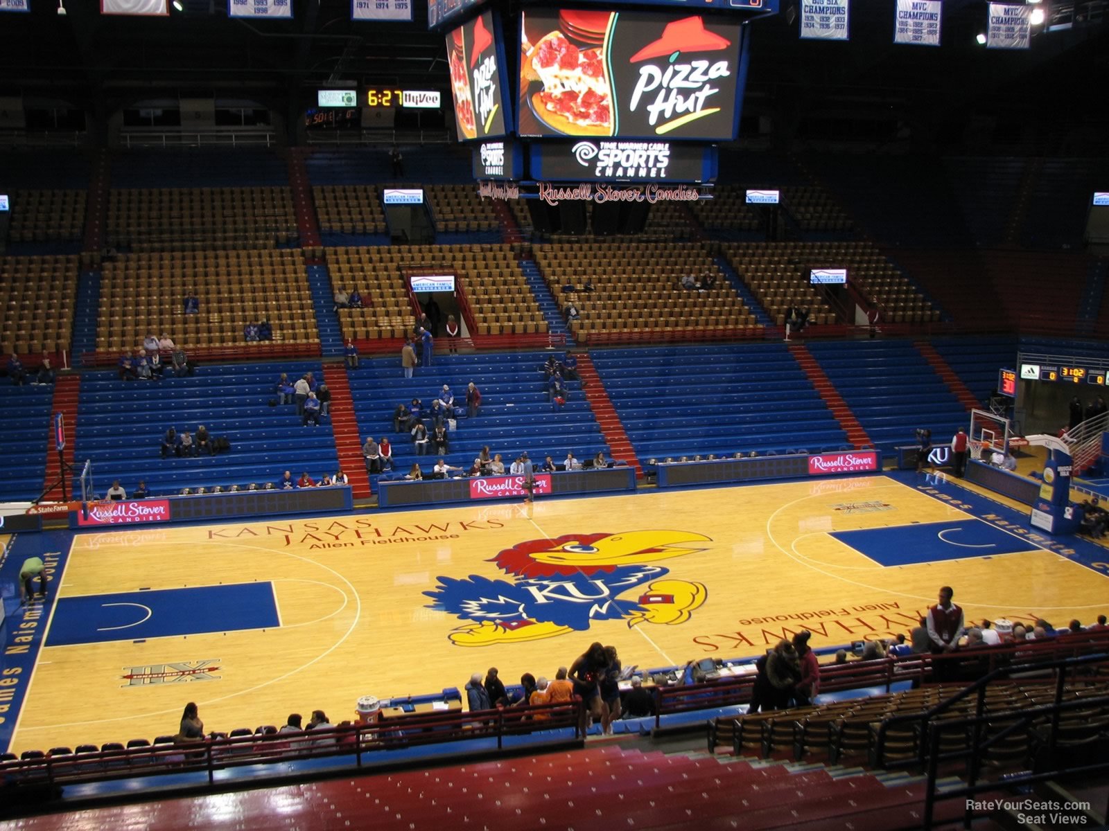 allen fieldhouse section 17 rateyourseats com ku basketball seating chart