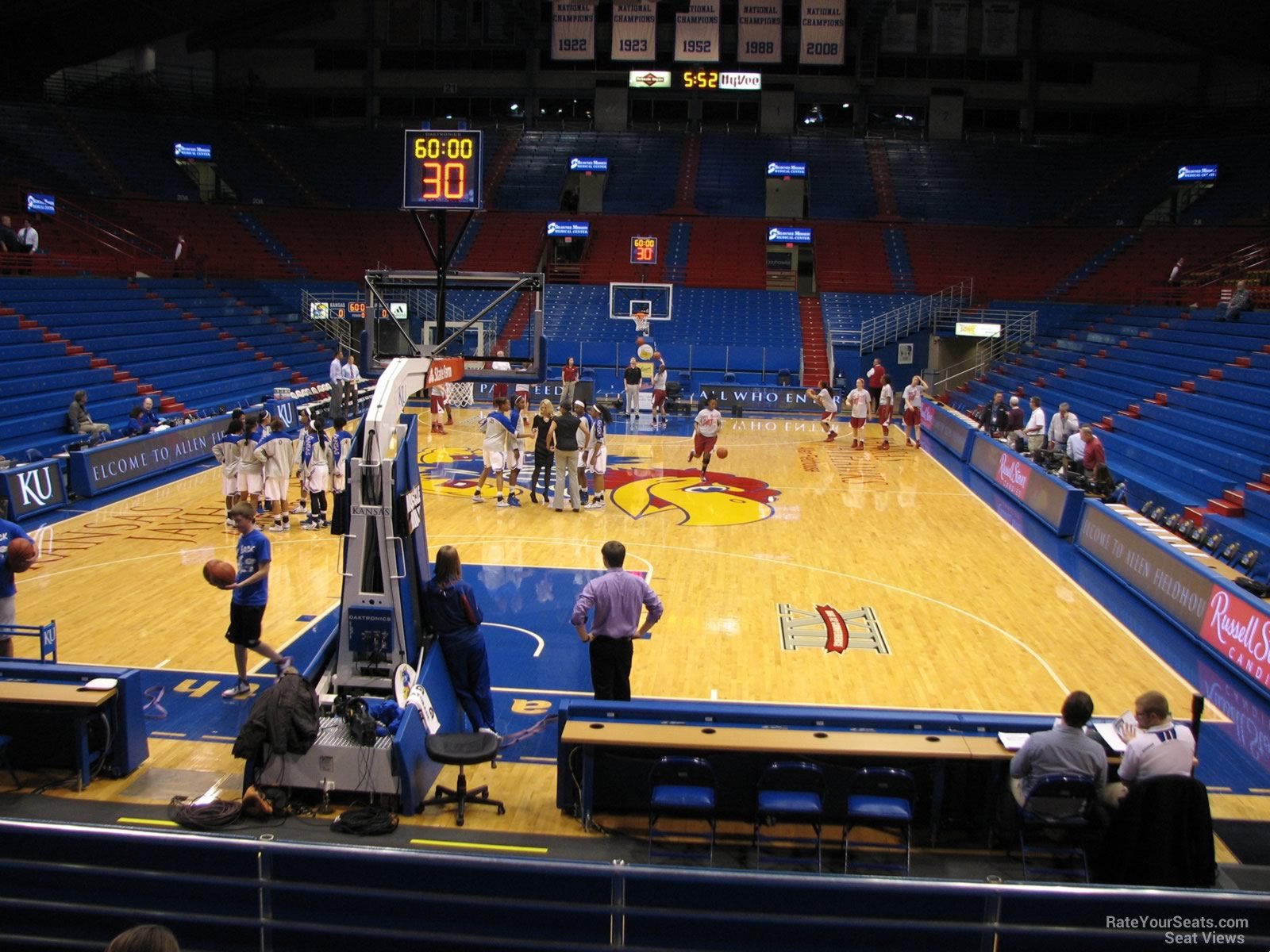 section m, row 13 seat view  - allen fieldhouse