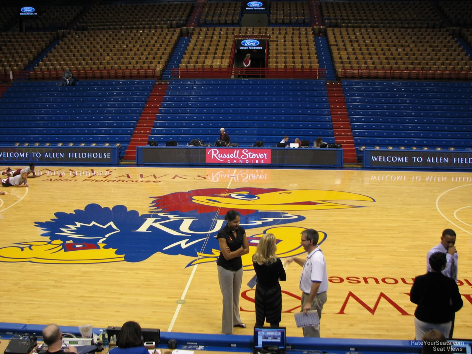 section s, row 7 seat view  - allen fieldhouse