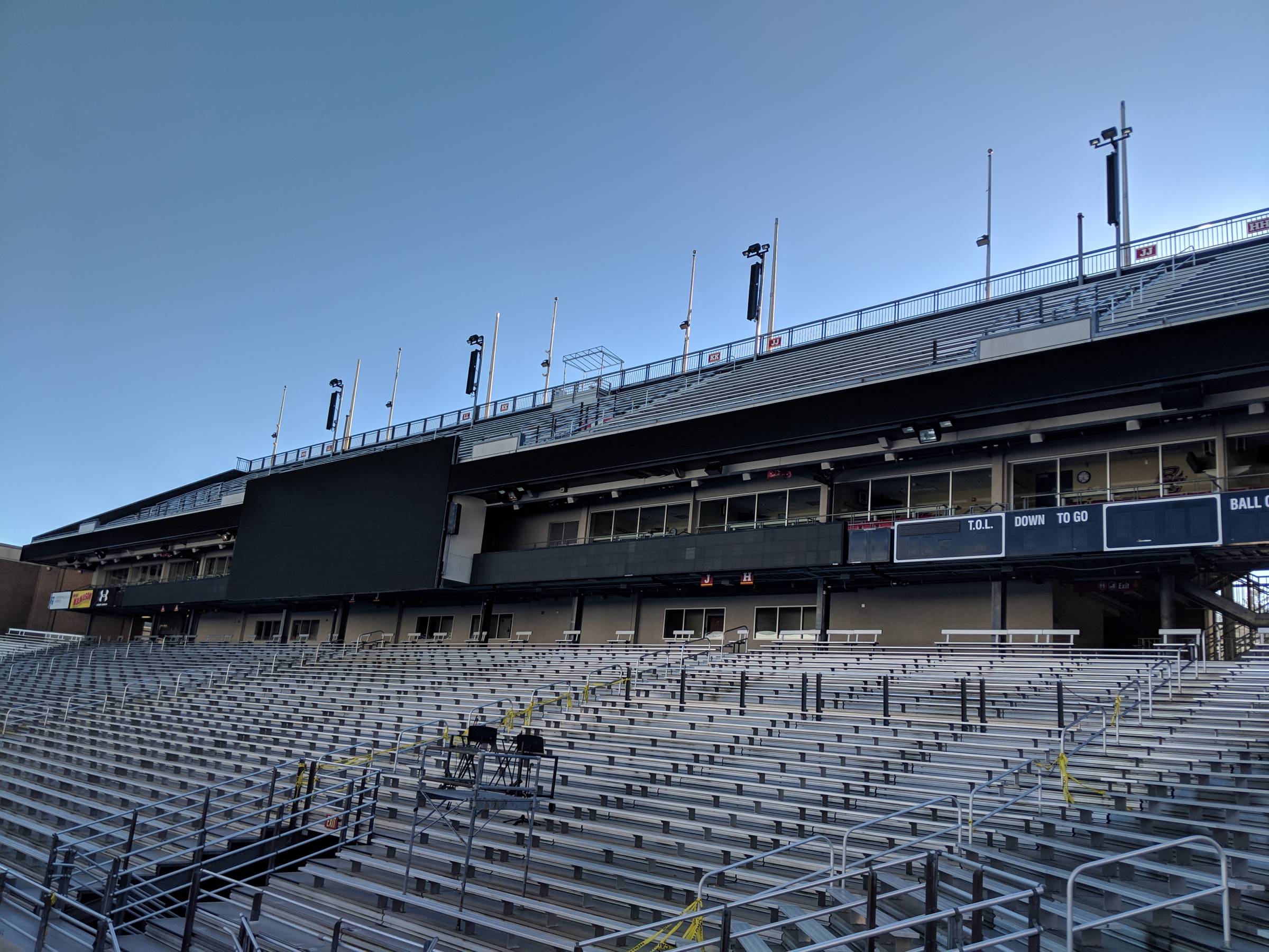 endzone seats at Boston College Alumni Stadium