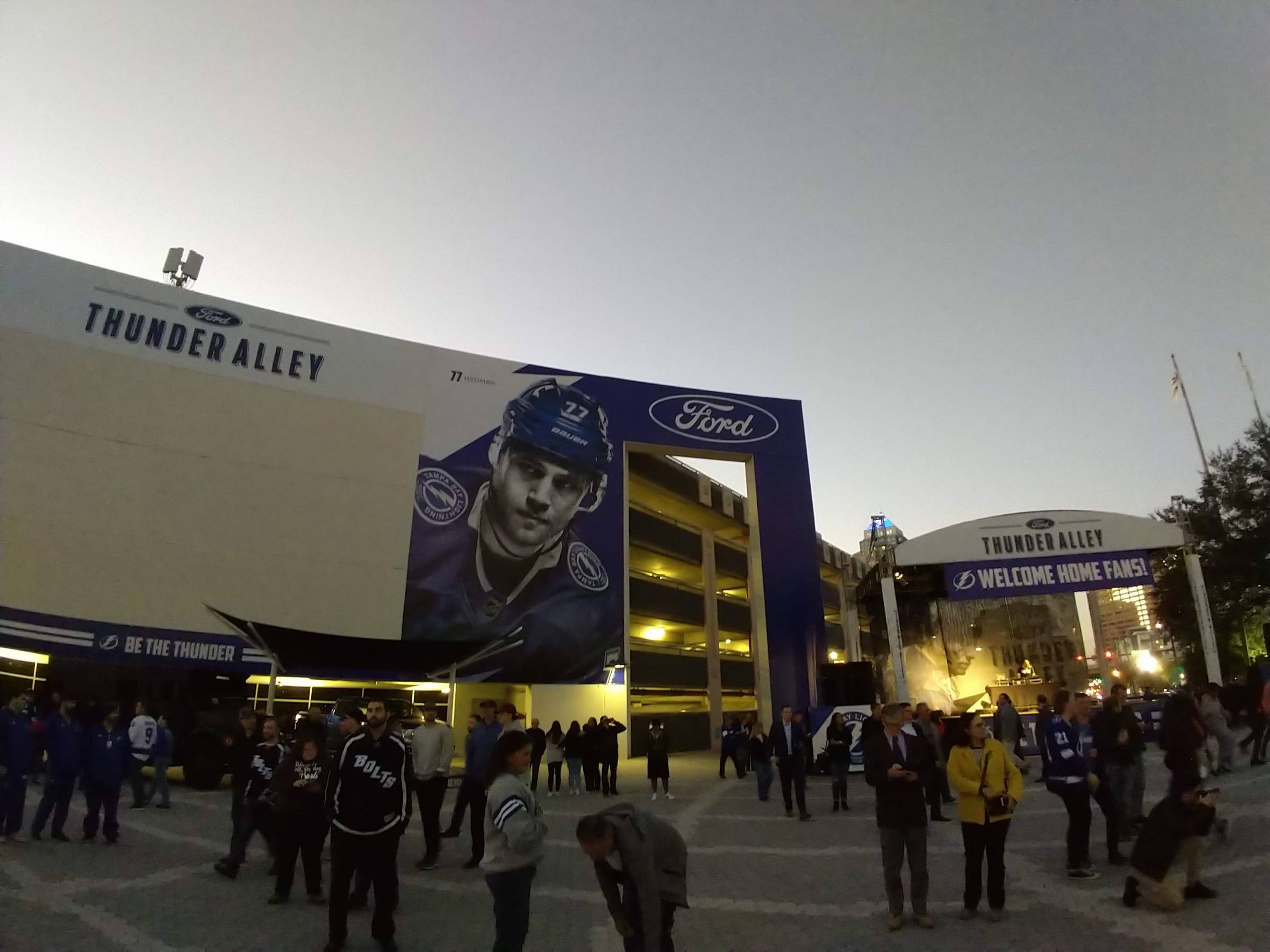 Thunder Alley outside Amalie Arena