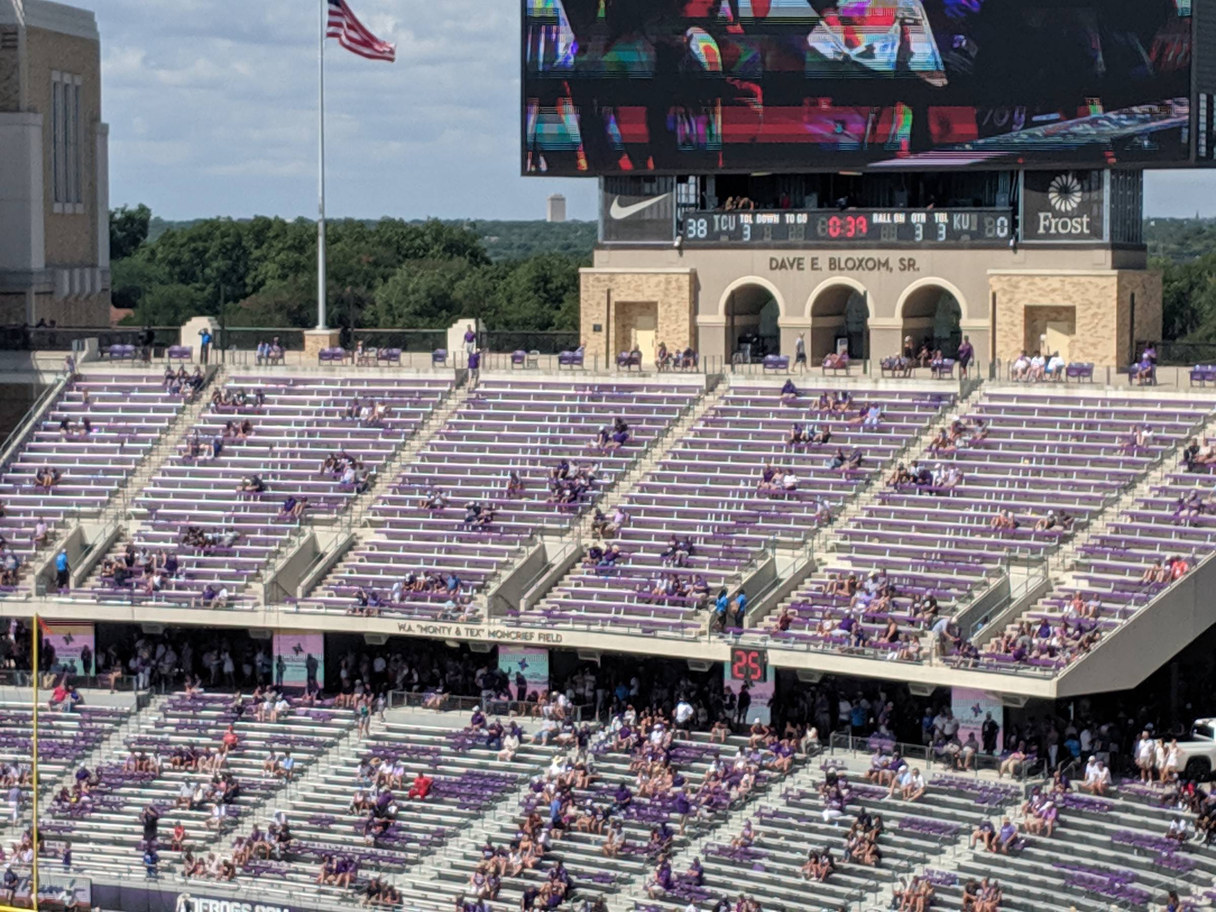 End Zone Seats at Amon Carter Stadium