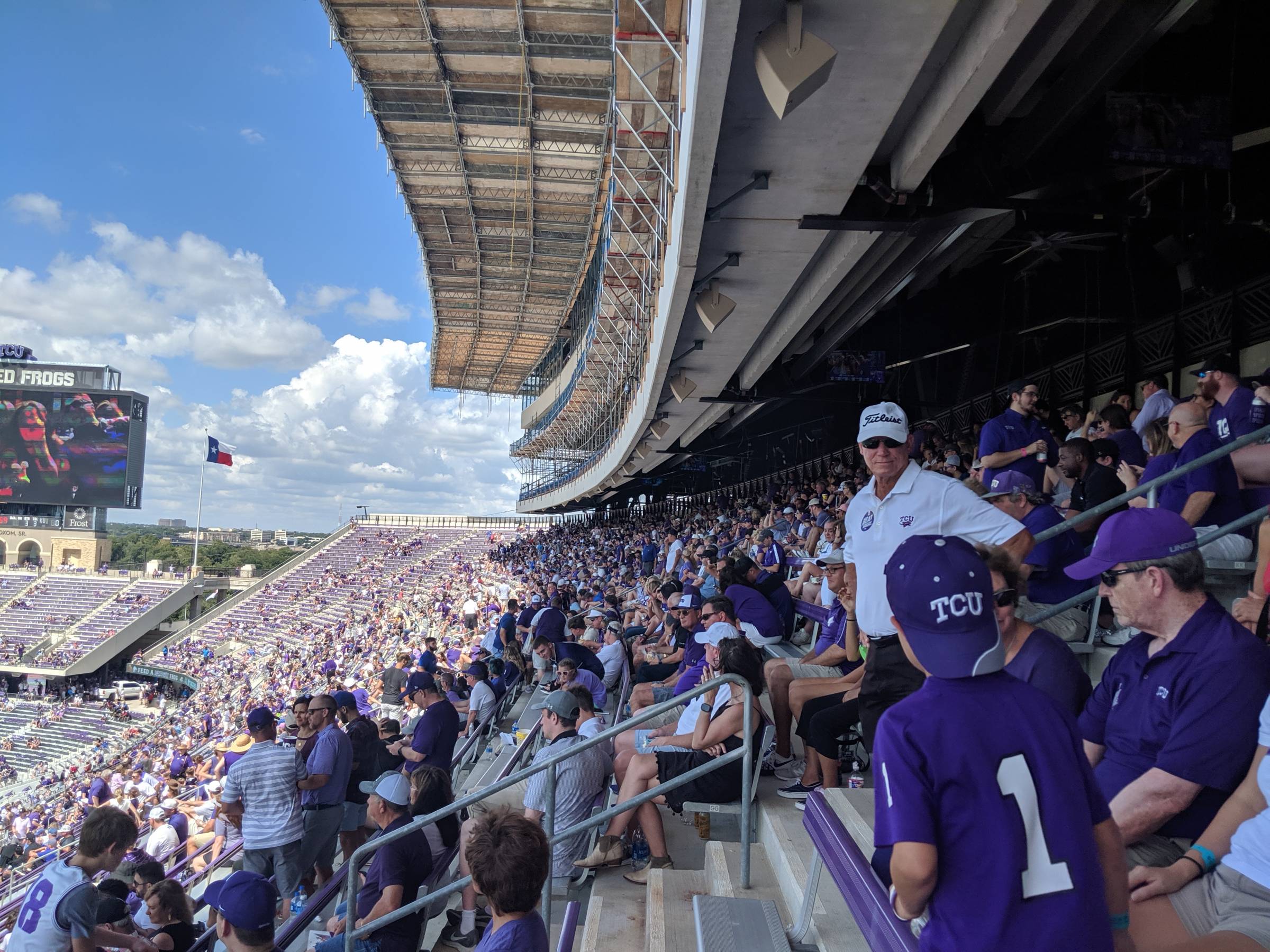 Shade at Amon Carter Stadium