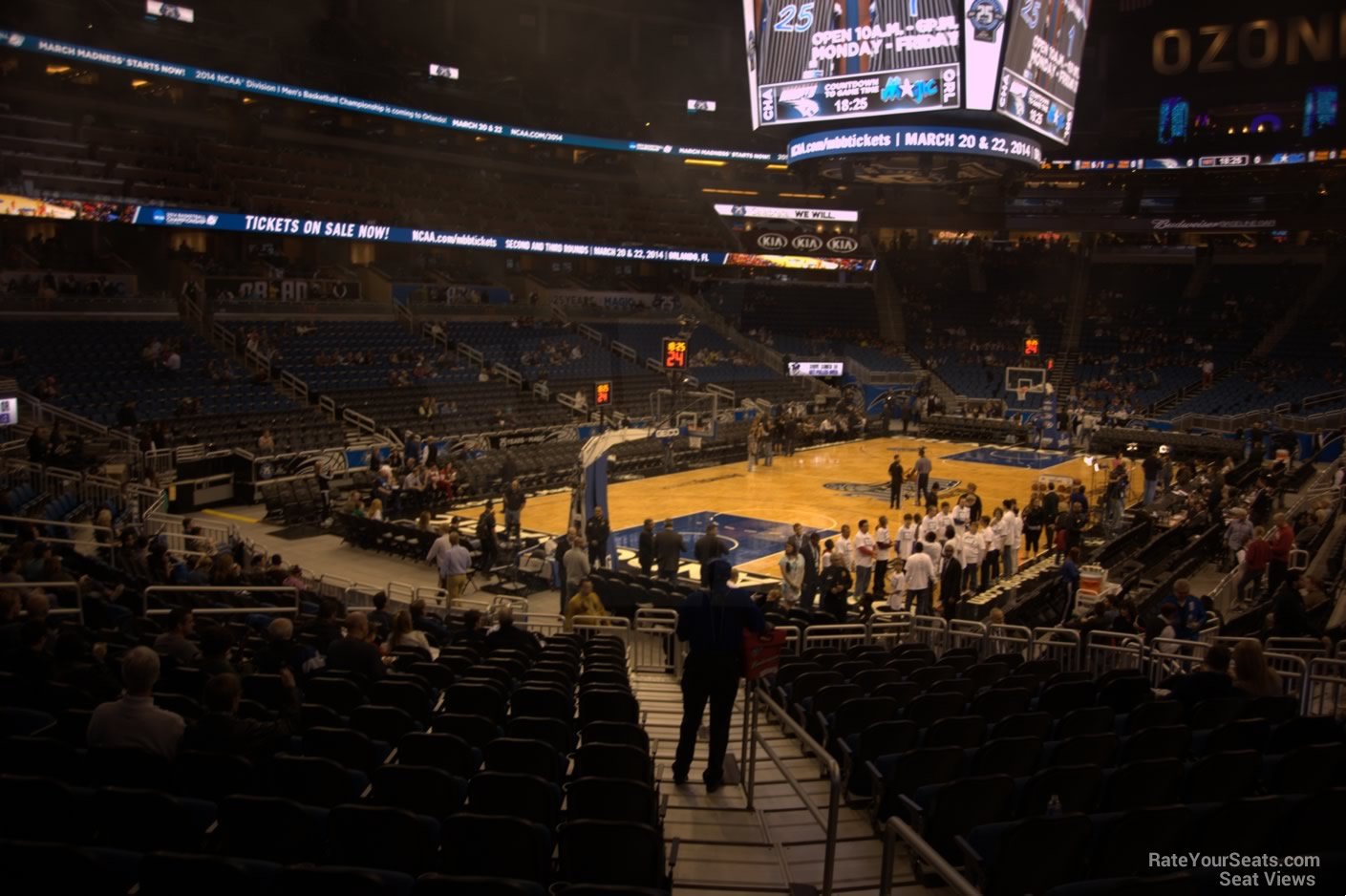 section 109, row 12 seat view  for basketball - kia center