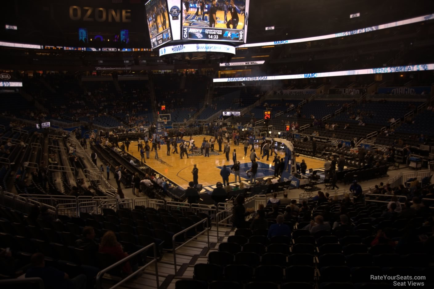section 111, row 18 seat view  for basketball - amway center