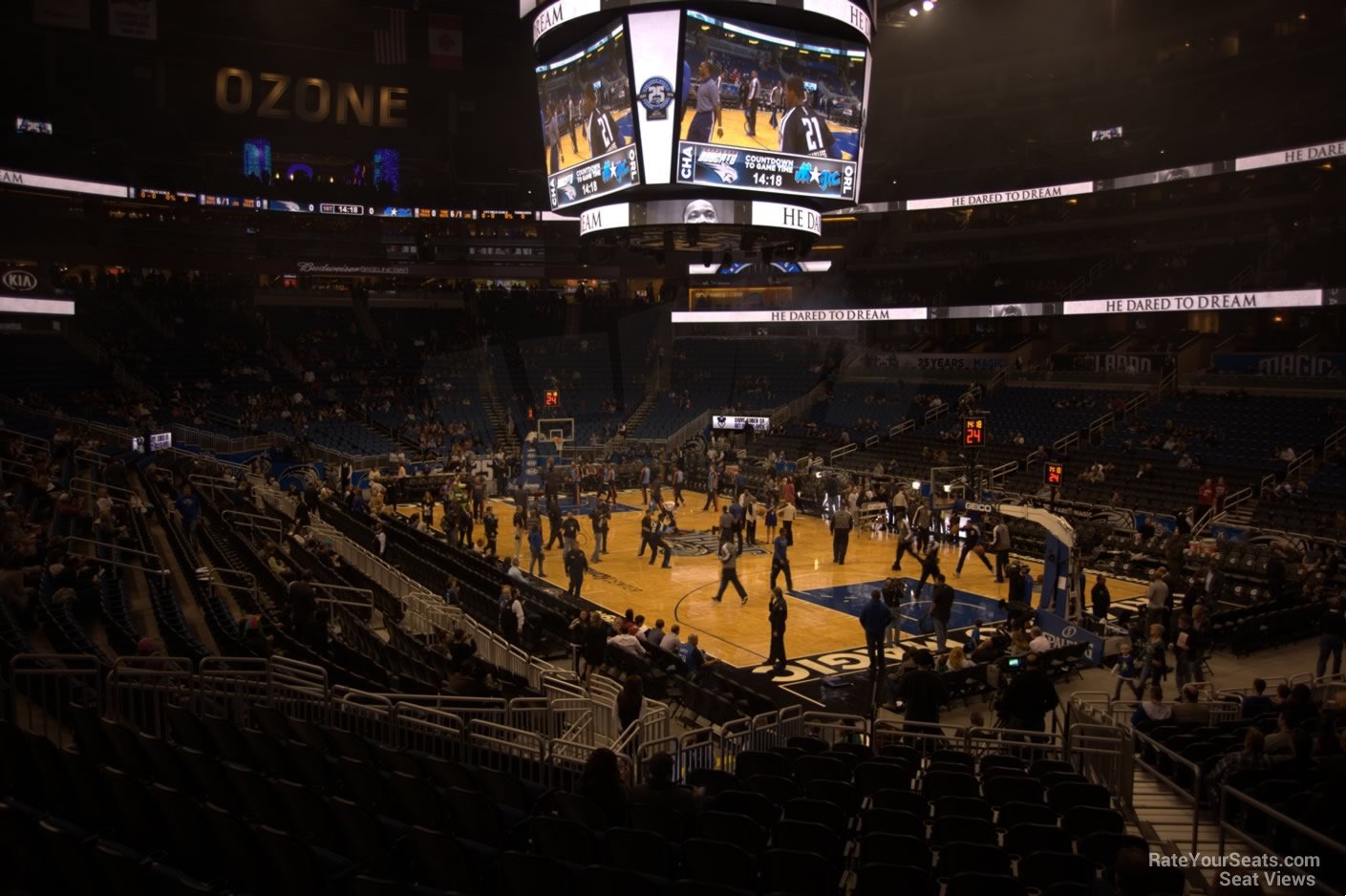 section 112, row 18 seat view  for basketball - kia center