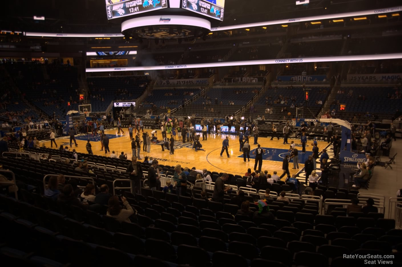 section 113, row 18 seat view  for basketball - amway center