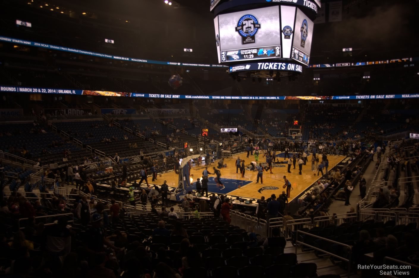 section 118, row 12 seat view  for basketball - amway center