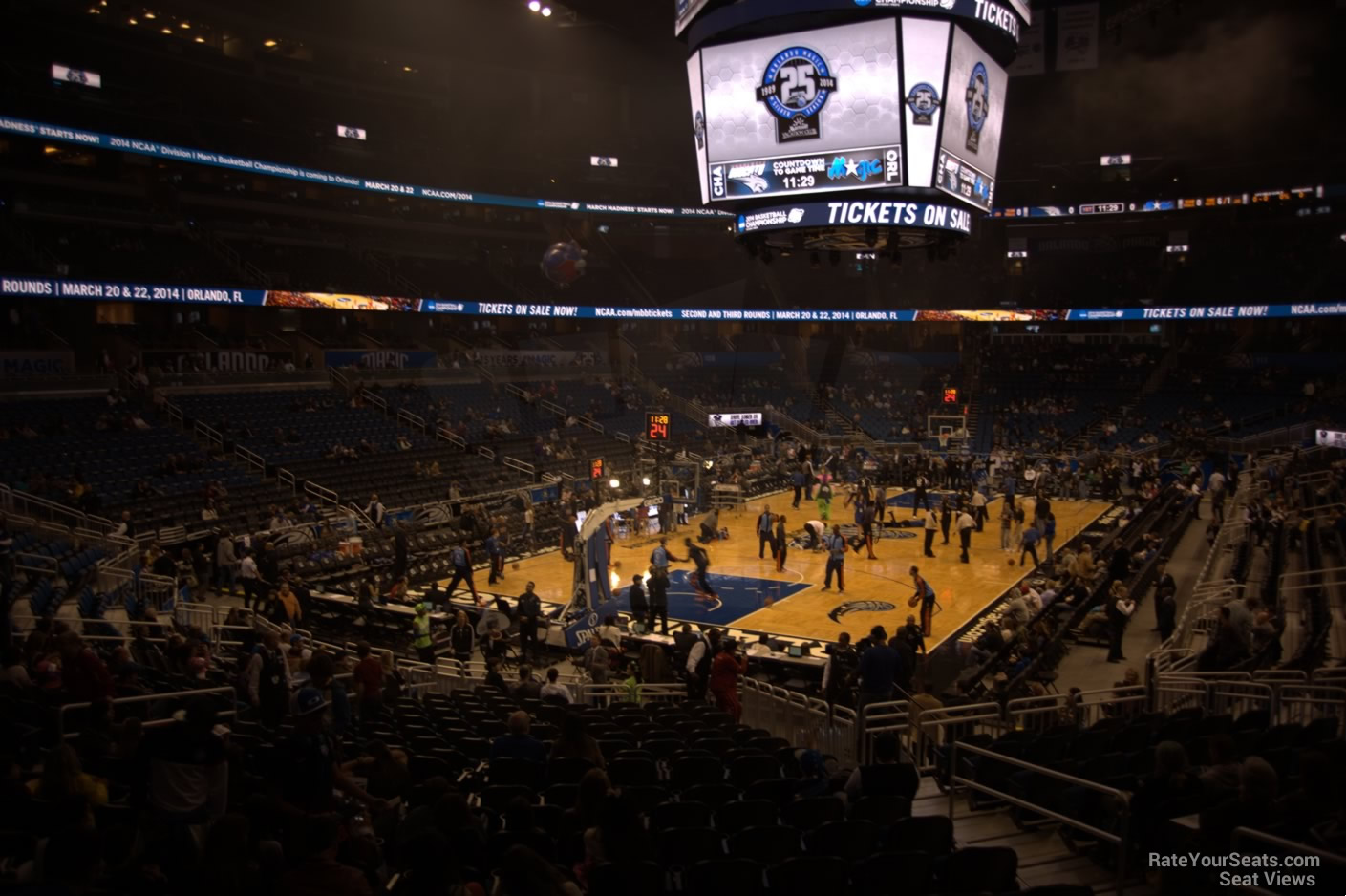 section 118, row 12 seat view  for basketball - kia center