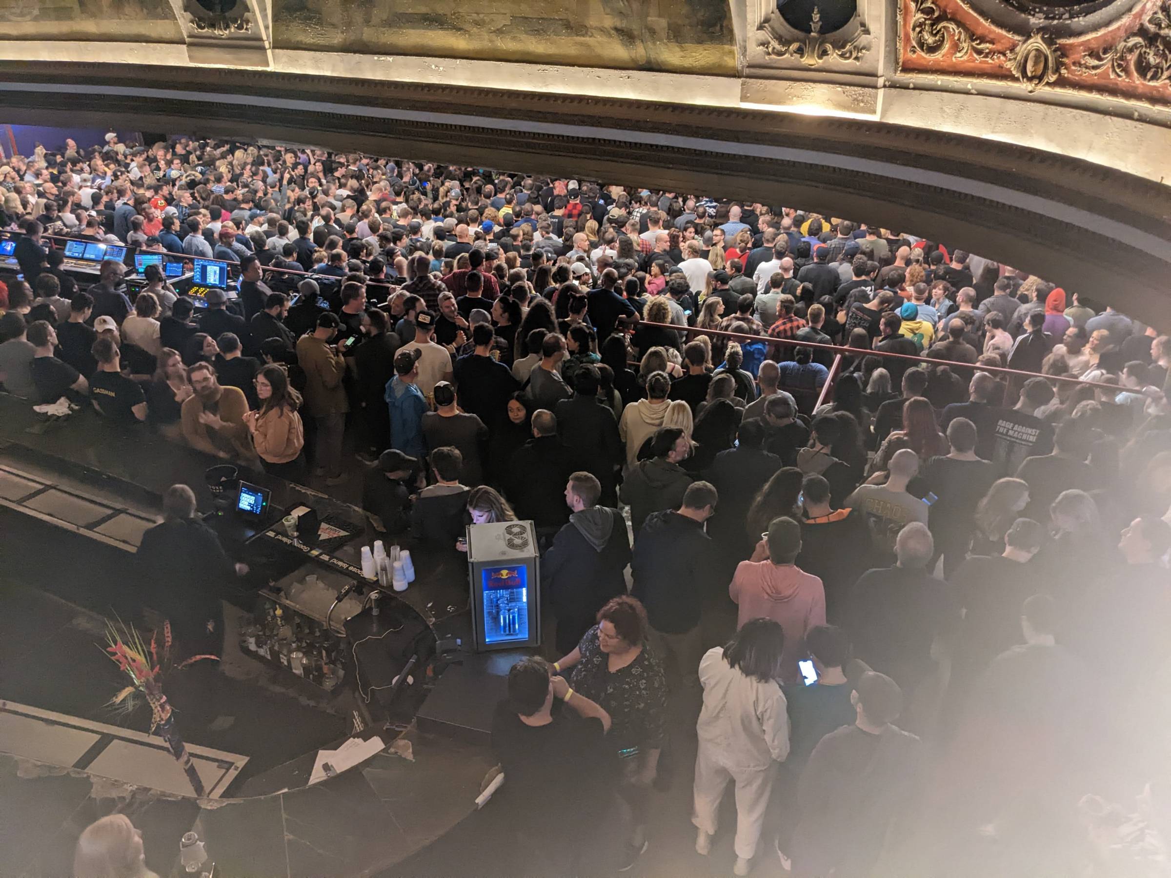 back of the ga floor at riviera theatre