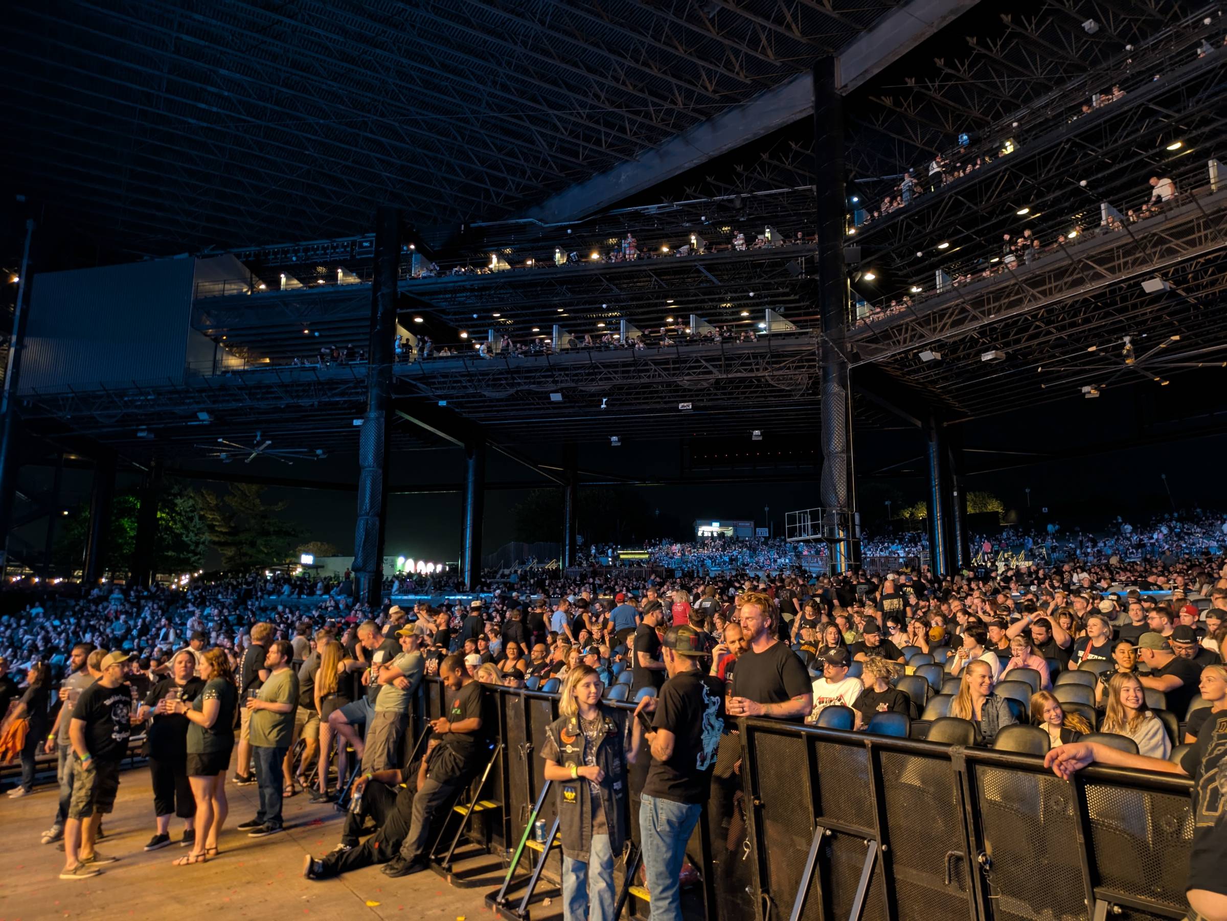 back of the pit at credit union 1 amphitheatre