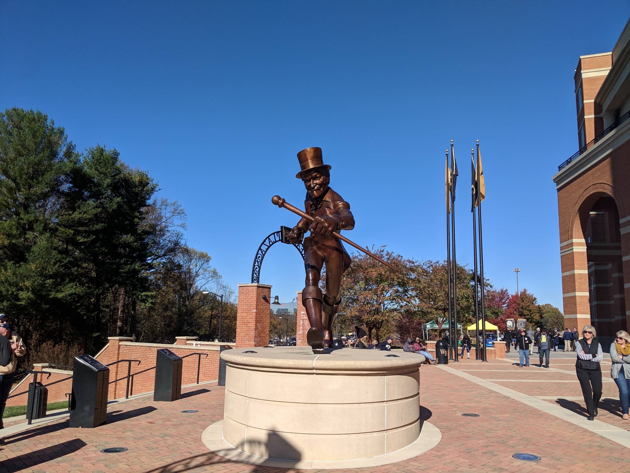statue in front of Truist Field