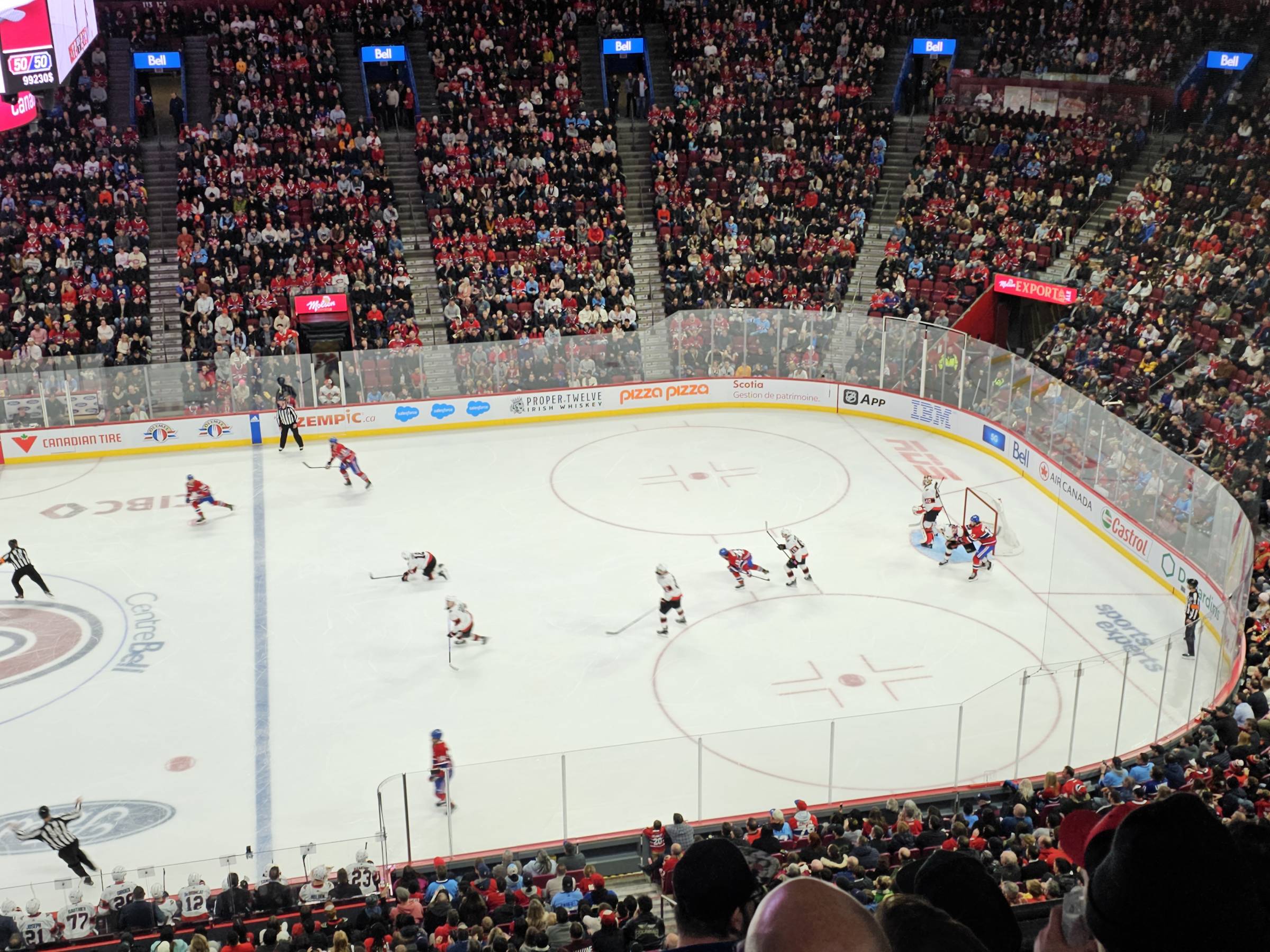 Canadiens Double Attack Zone at the Bell Centre