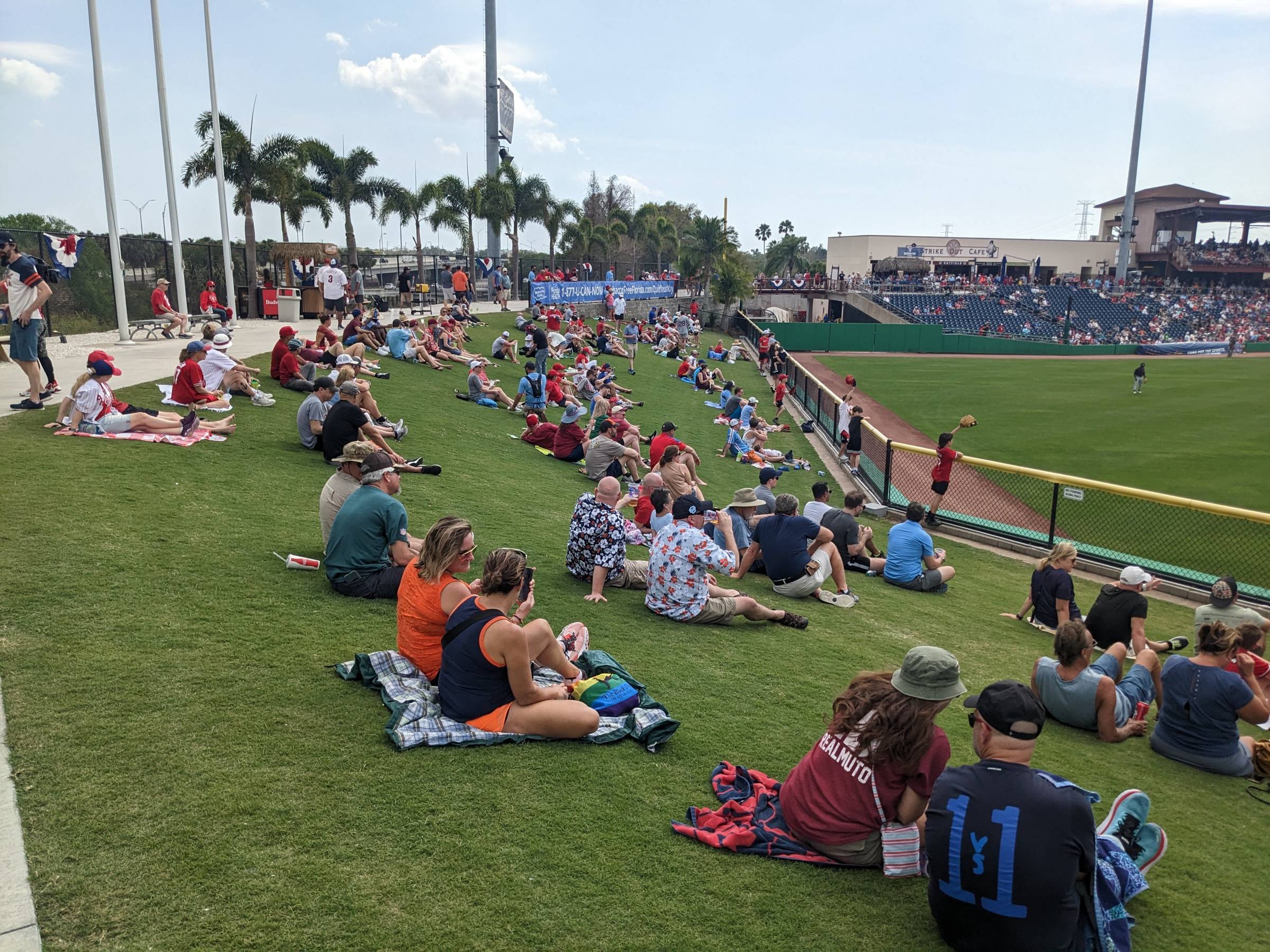 berm at baycare ballpark