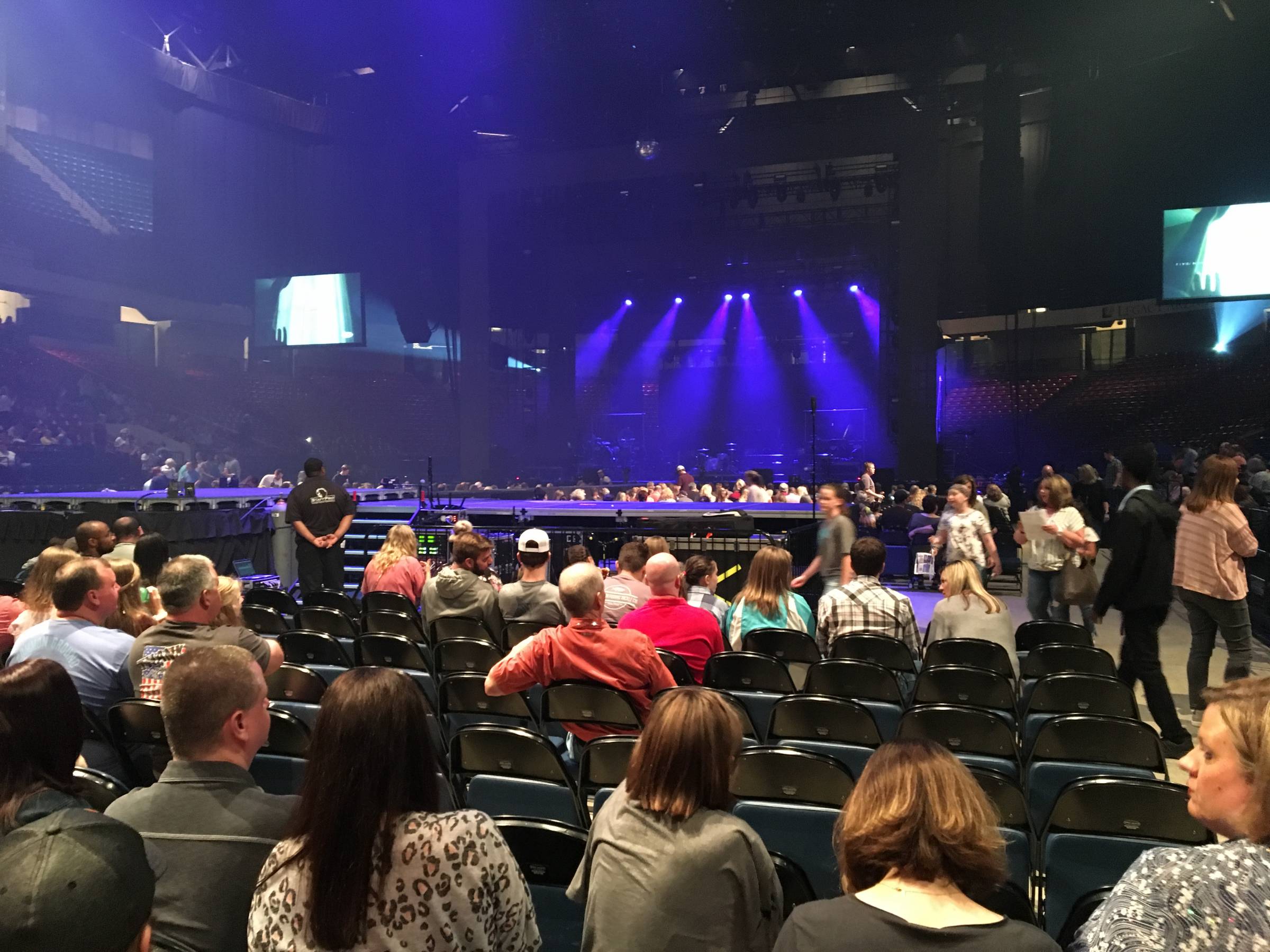 Back right floor level seats at BJCC Arena