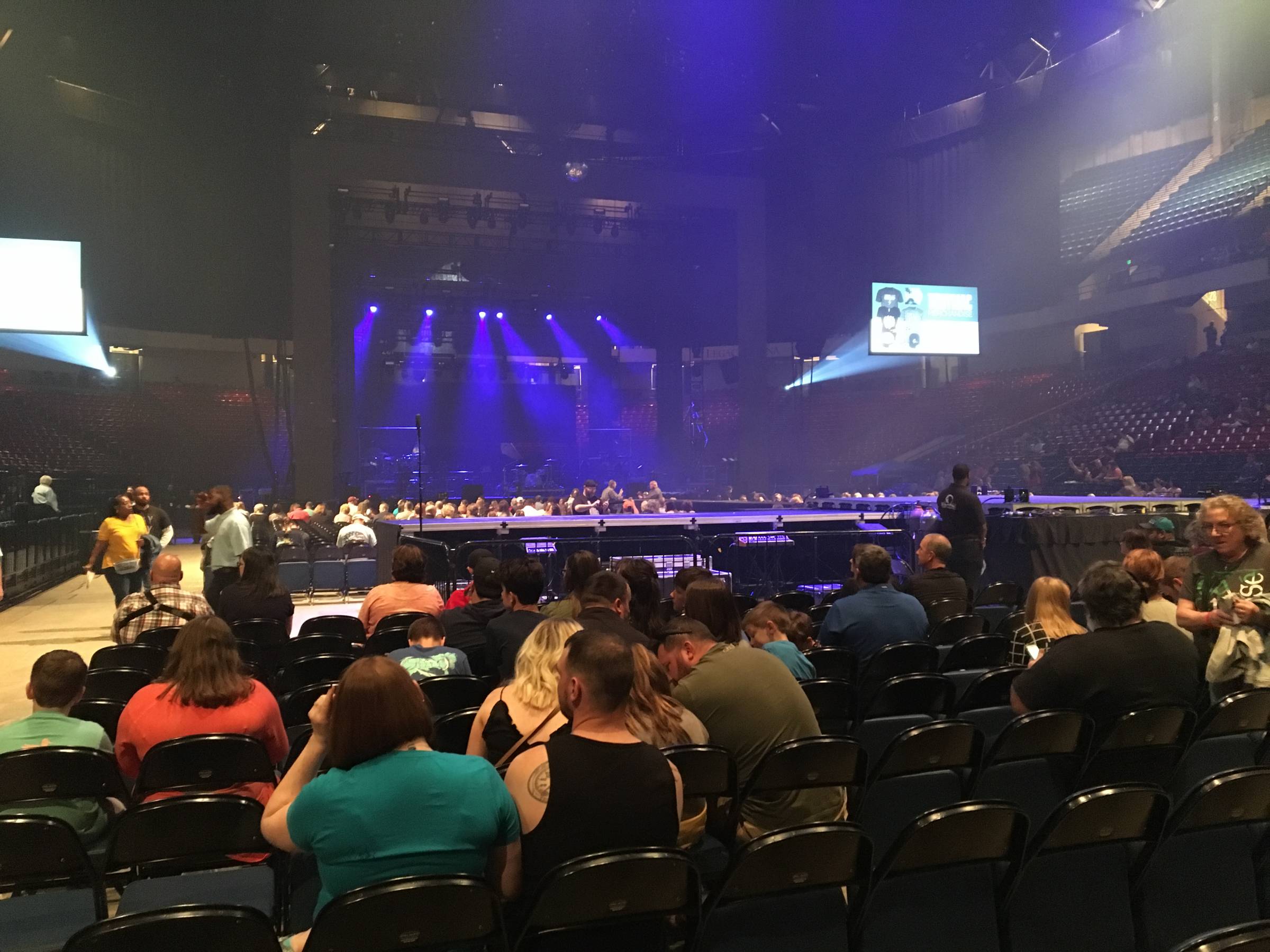 Back left floor level seats at BJCC Arena