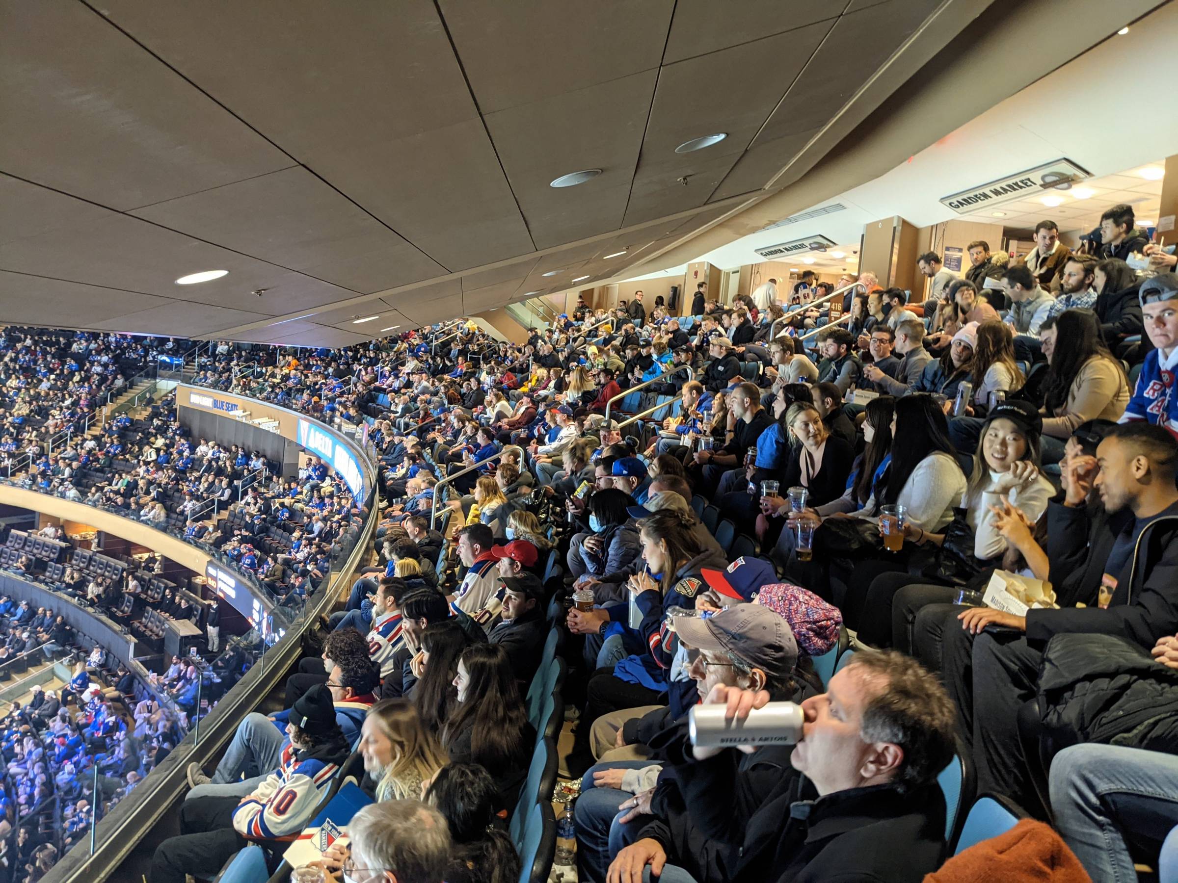 blue seats at madison square garden